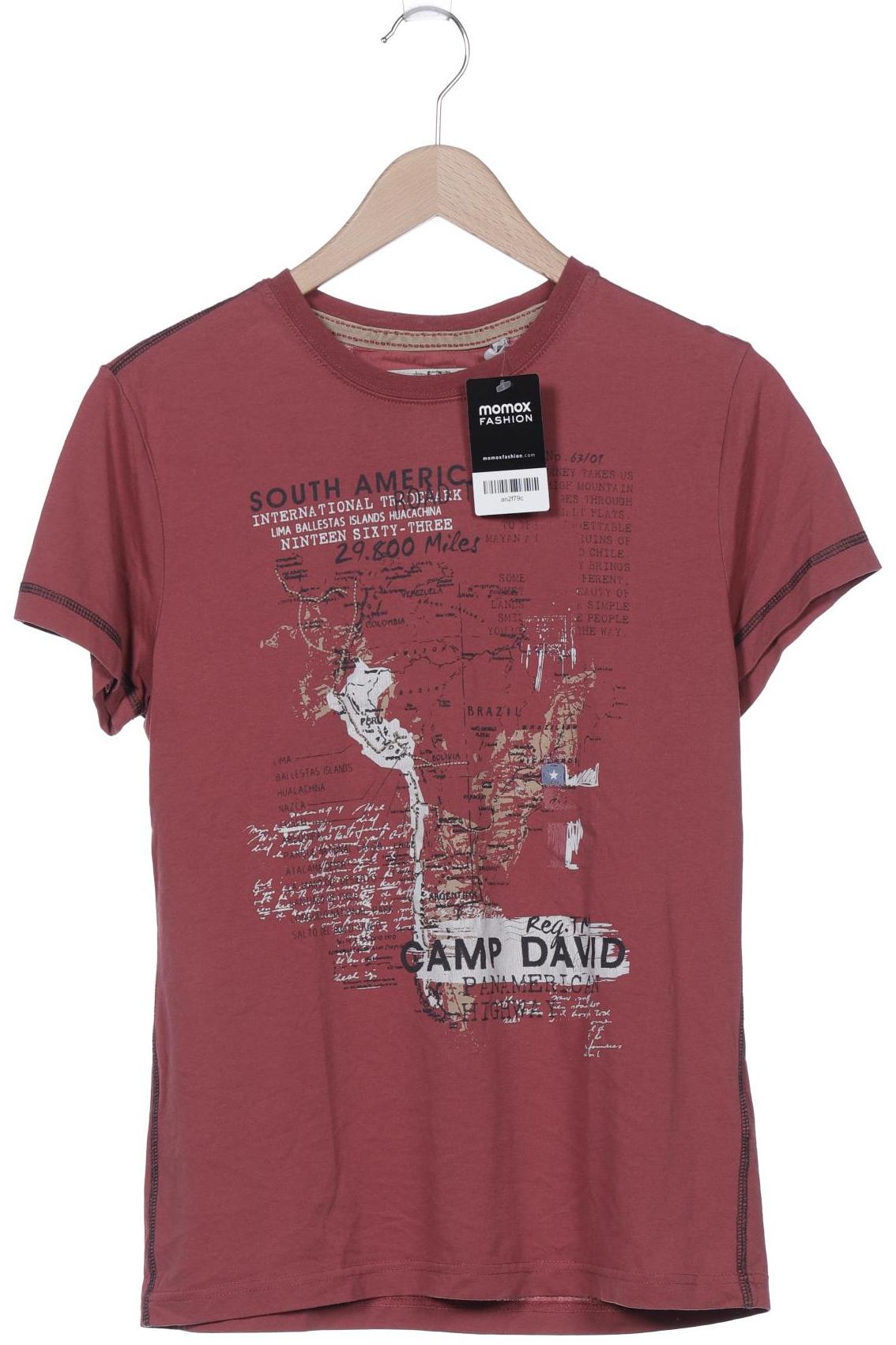

Camp David Herren T-Shirt, bordeaux, Gr. 46