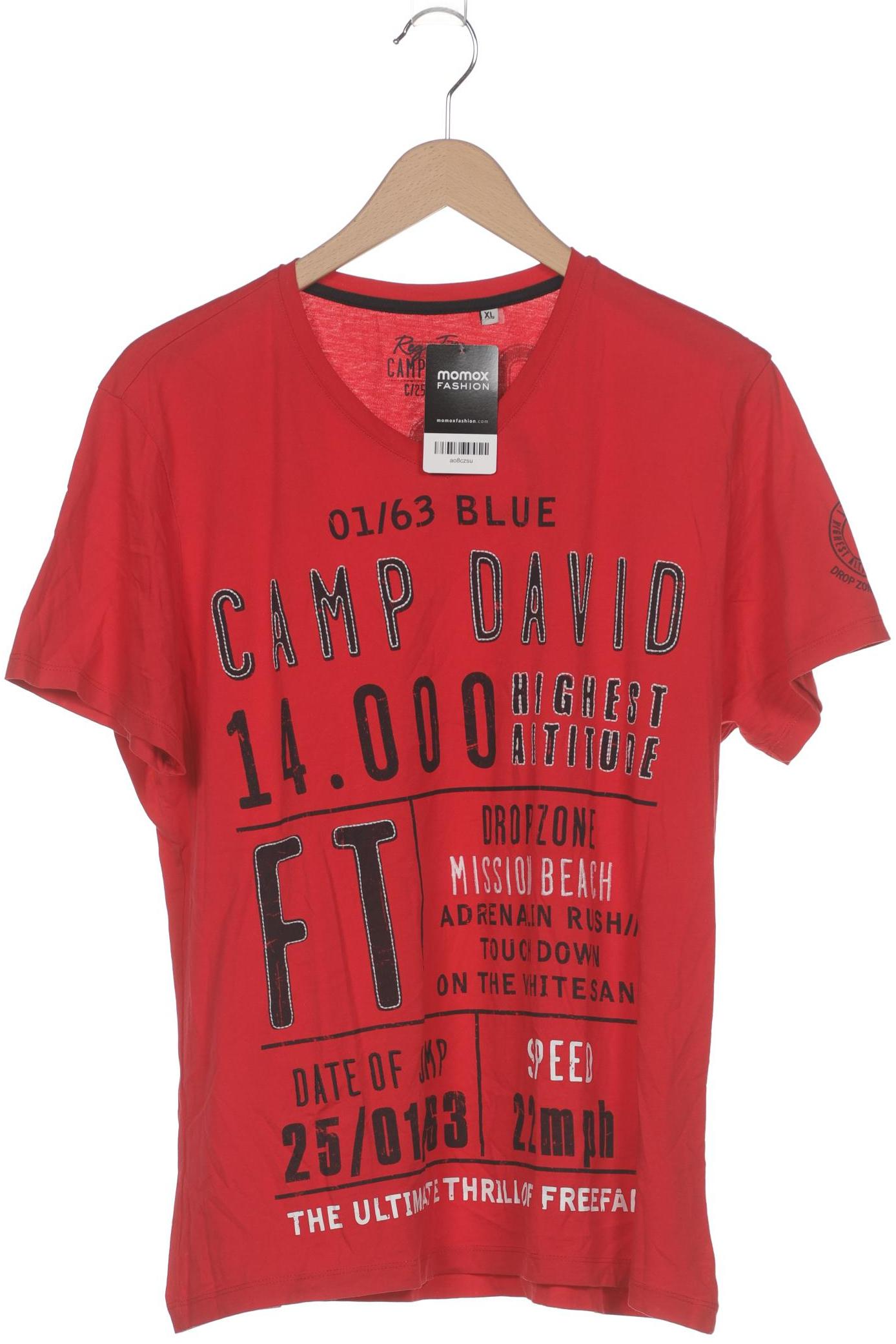 

Camp David Herren T-Shirt, rot, Gr. 54