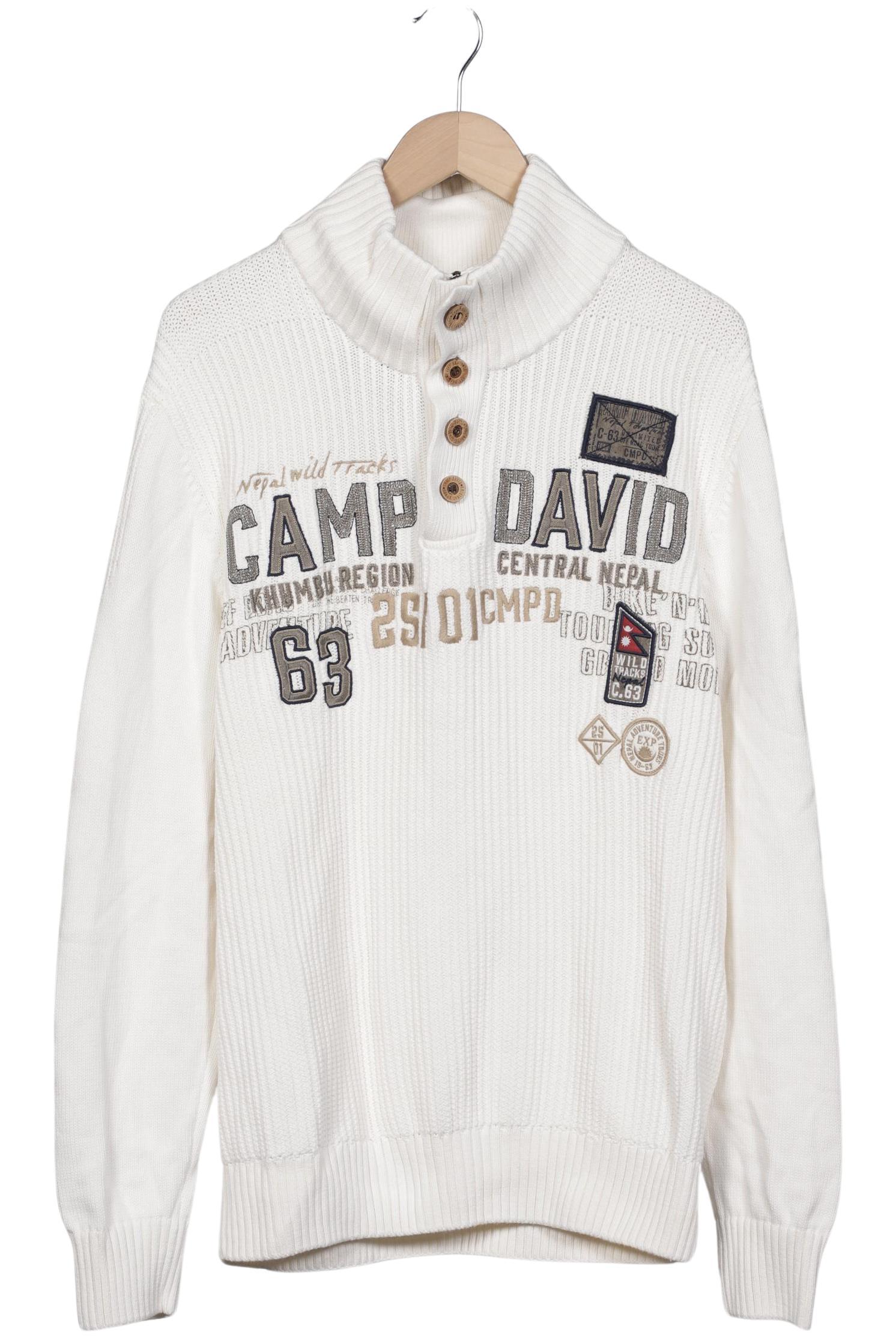 

Camp David Herren Pullover, weiß, Gr. 54