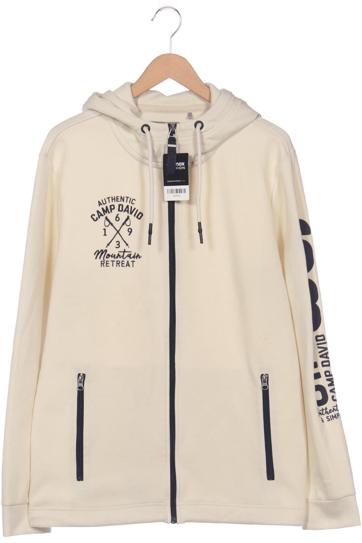 

Camp David Herren Kapuzenpullover, cremeweiß, Gr. 56