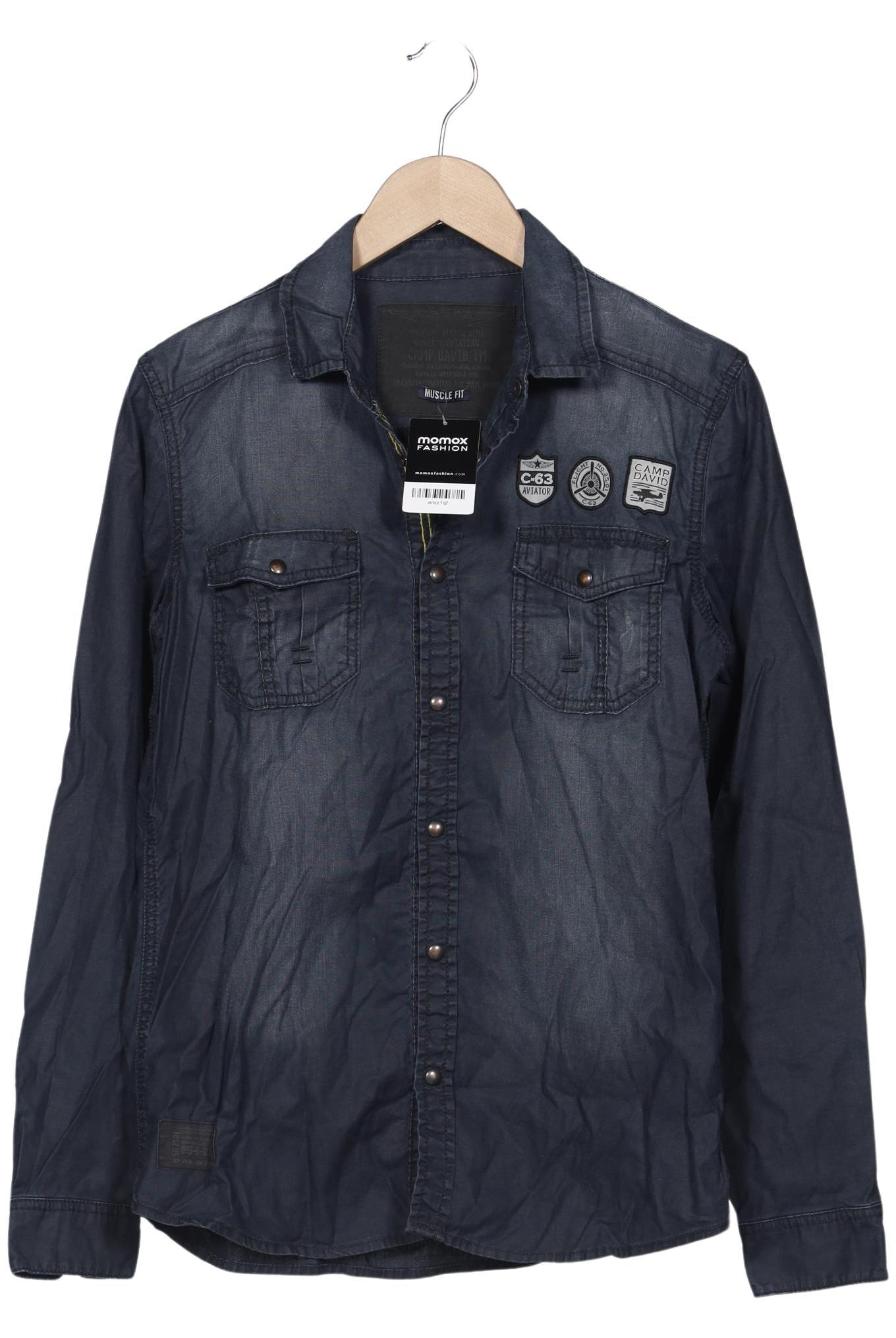 

Camp David Herren Hemd, marineblau, Gr. 46