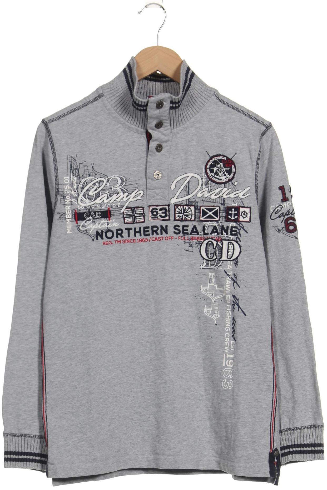 

Camp David Herren Sweatshirt, grau, Gr. 48