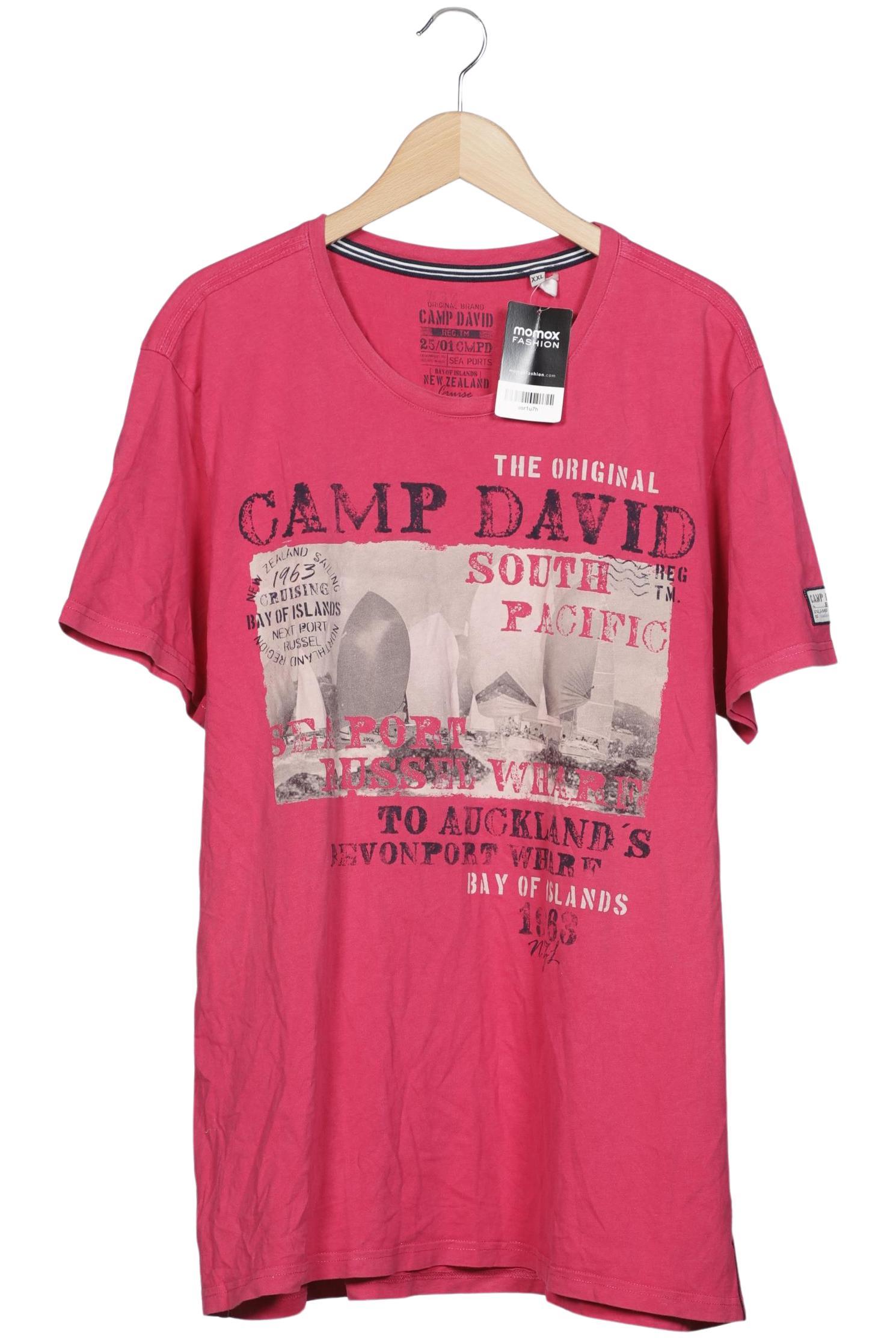 

Camp David Herren T-Shirt, pink, Gr. 56