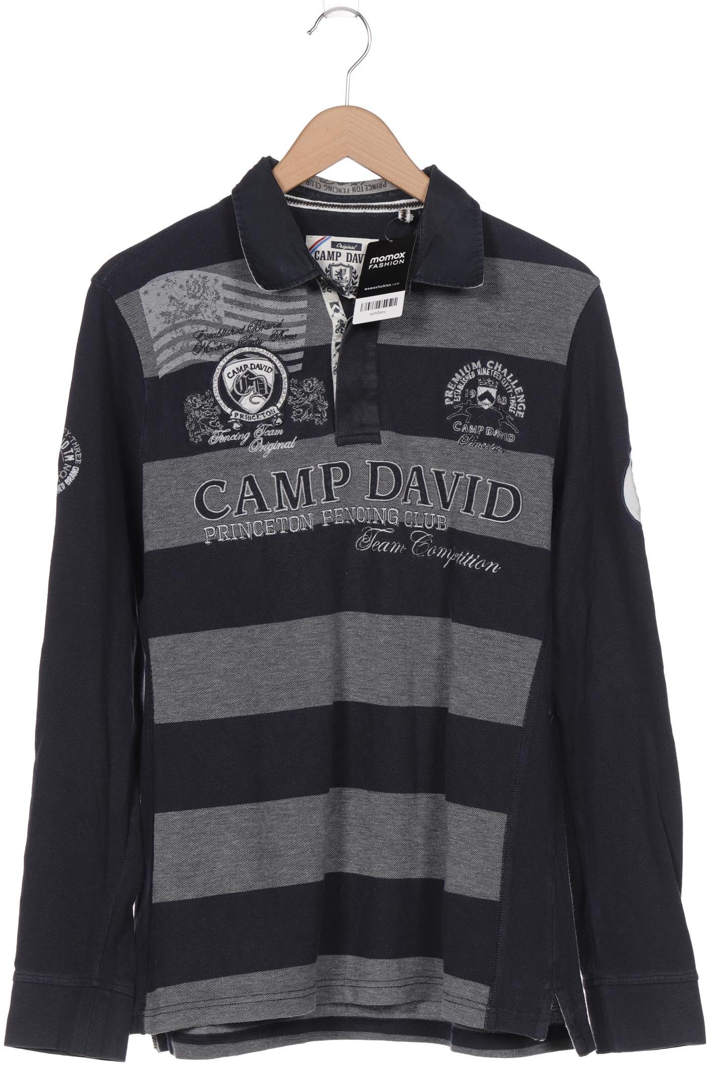 

Camp David Herren Langarmshirt, marineblau
