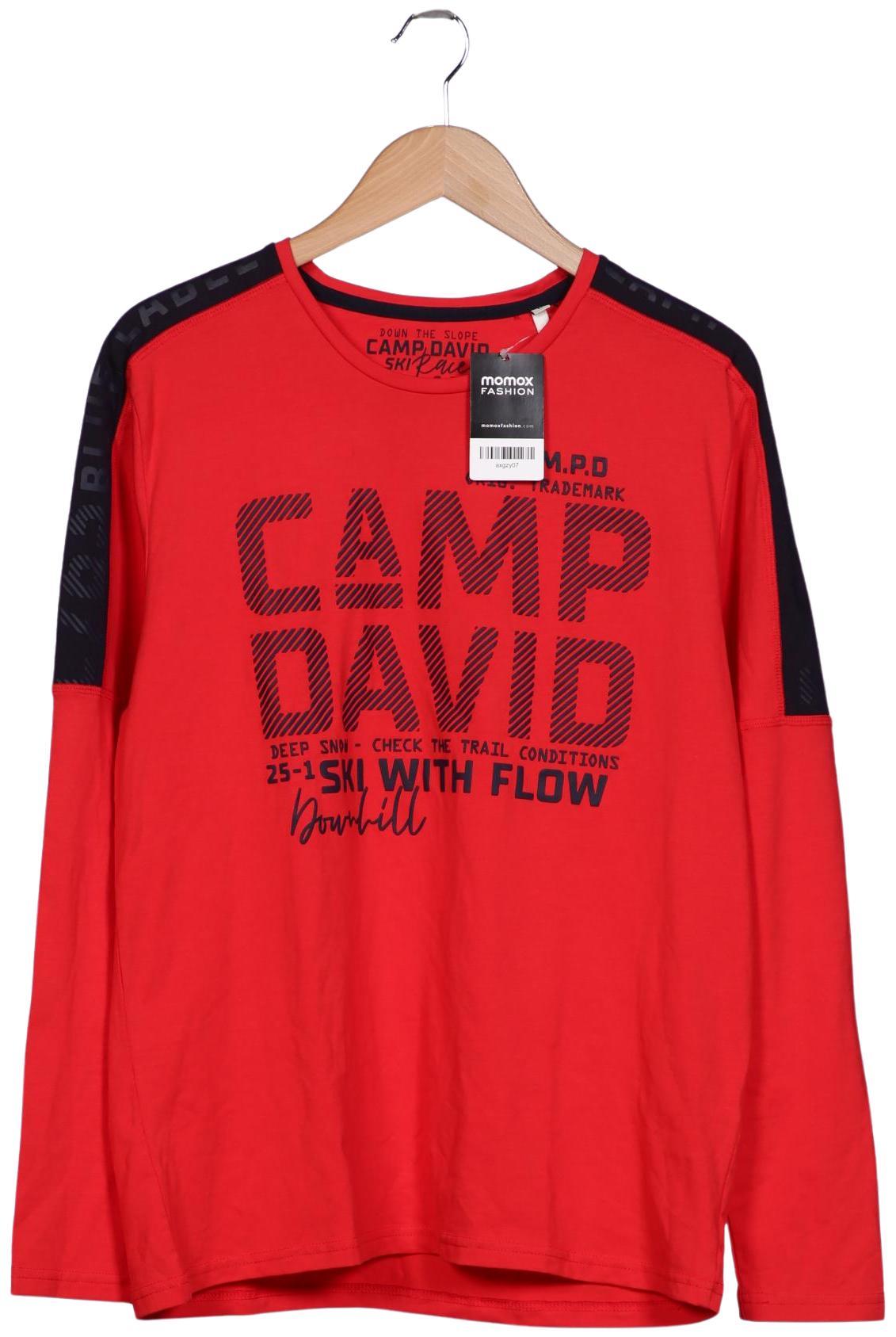 Thumbnail - Camp David Herren Langarmshirt, rot, Gr. 52