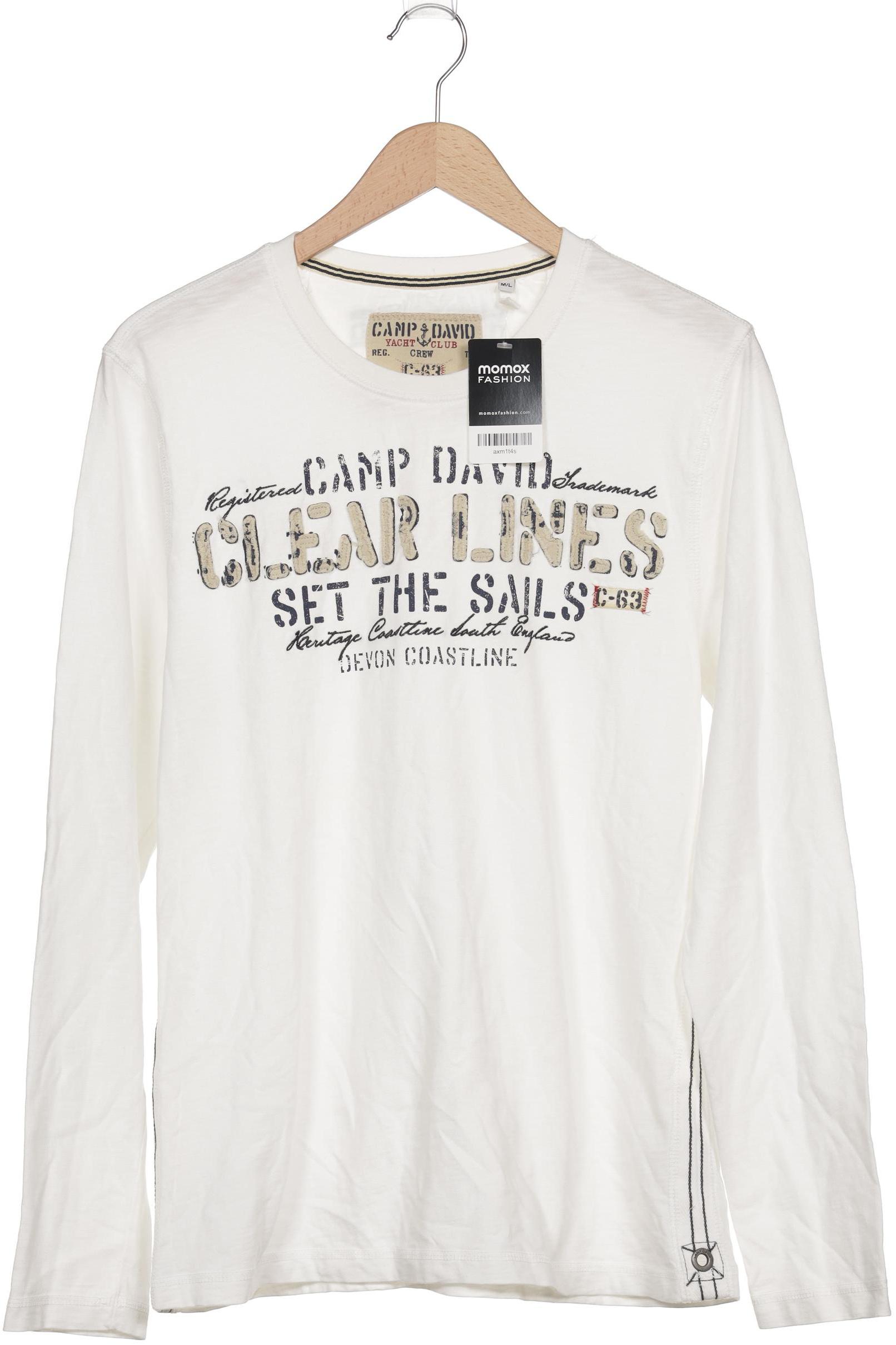 

Camp David Herren Langarmshirt, weiß, Gr. 48
