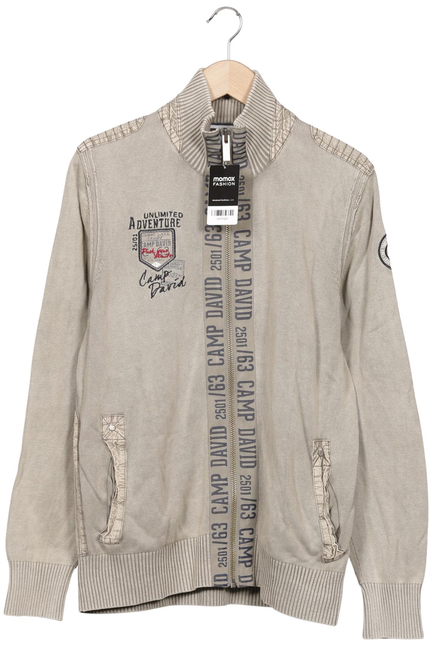 

Camp David Herren Strickjacke, beige, Gr. 48