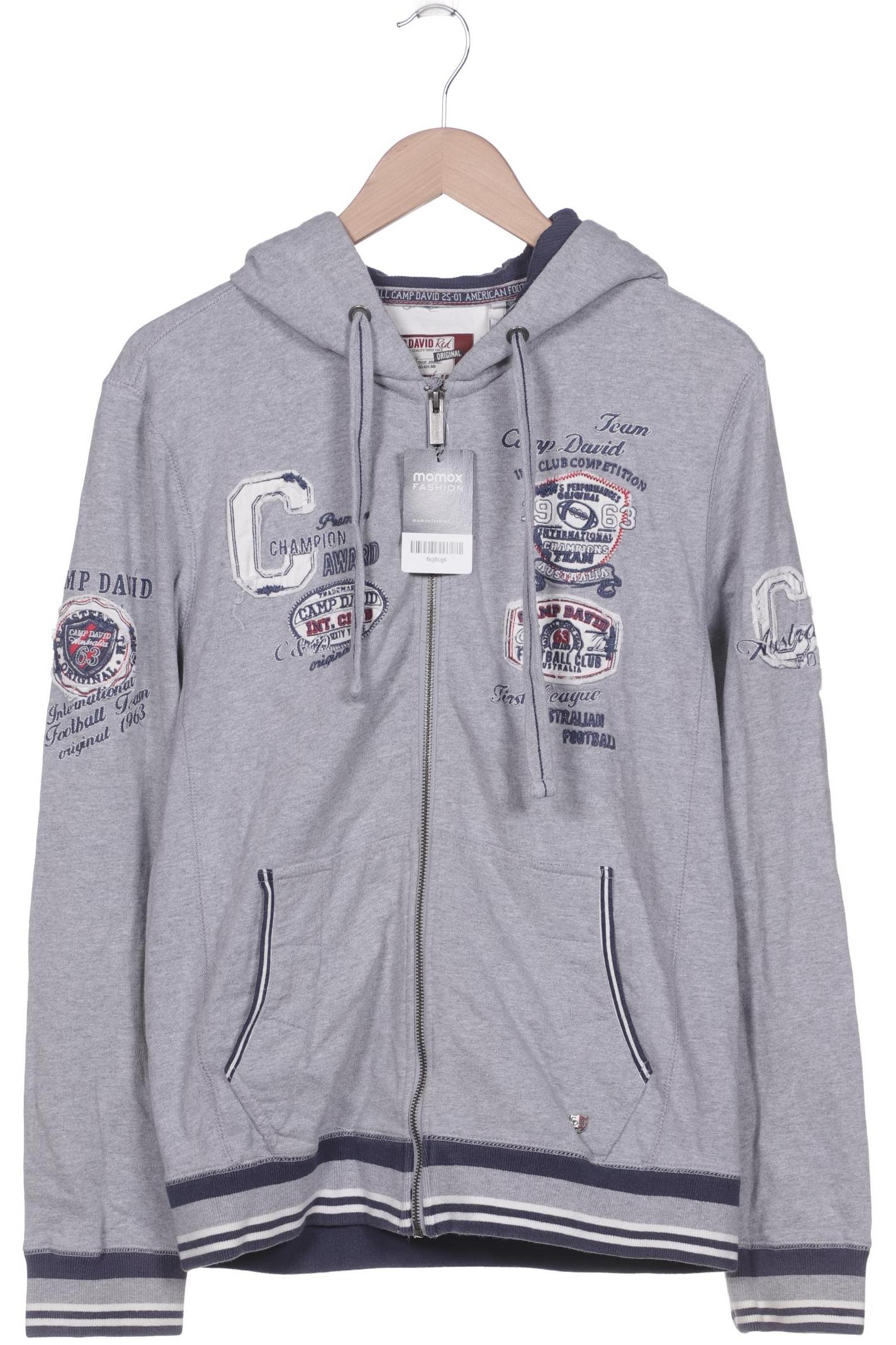 

Camp David Herren Kapuzenpullover, grau, Gr. 46