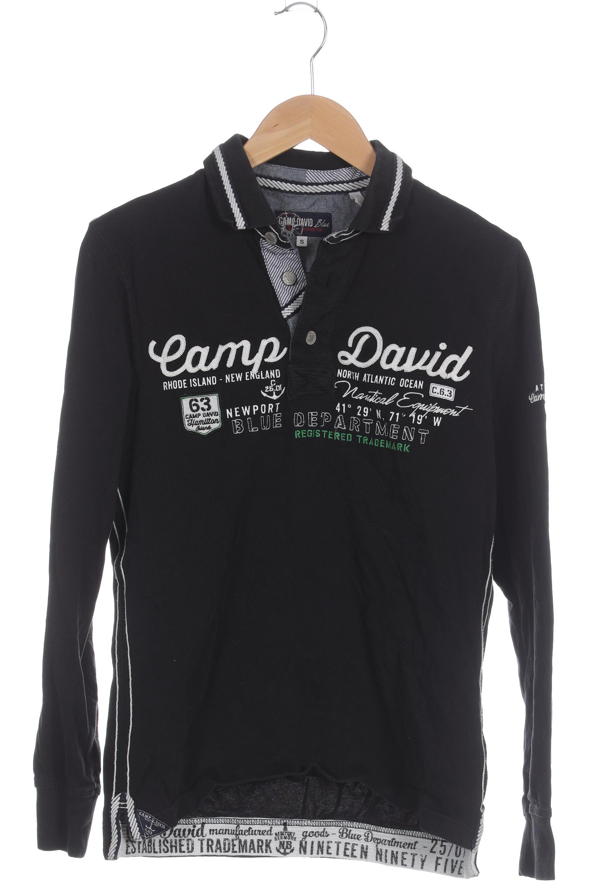 Thumbnail - Camp David Herren Langarmshirt, schwarz, Gr.