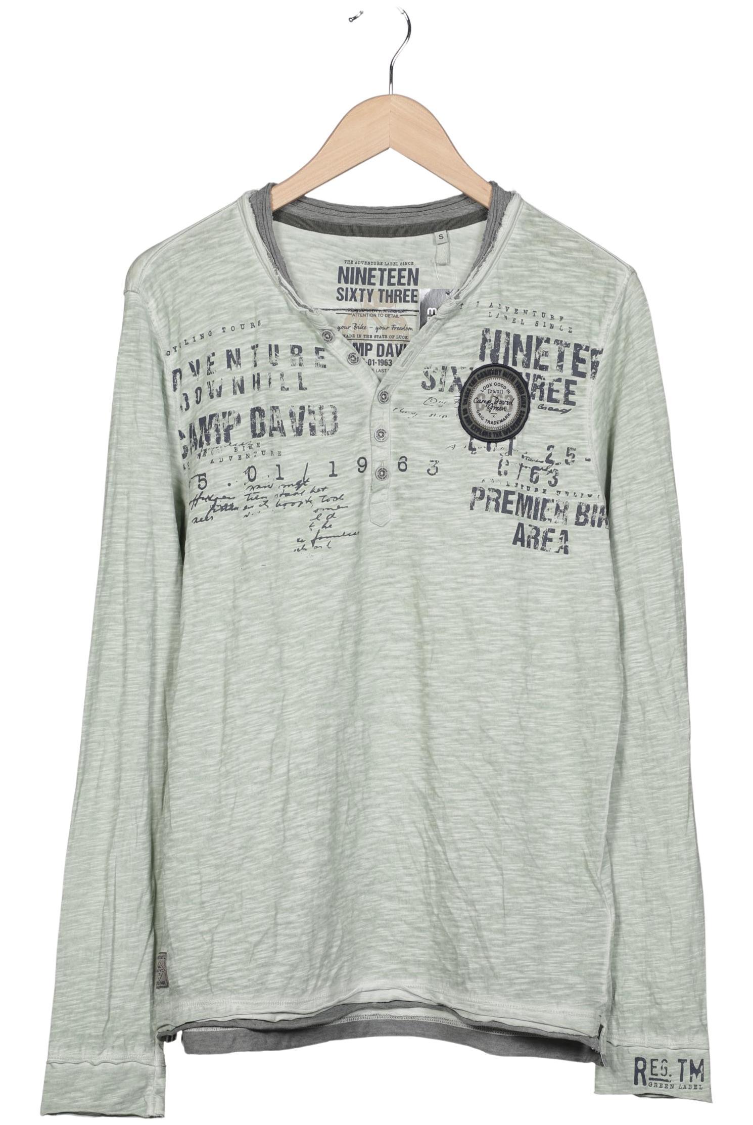 Thumbnail - Camp David Herren Langarmshirt, hellgrün, Gr. 46