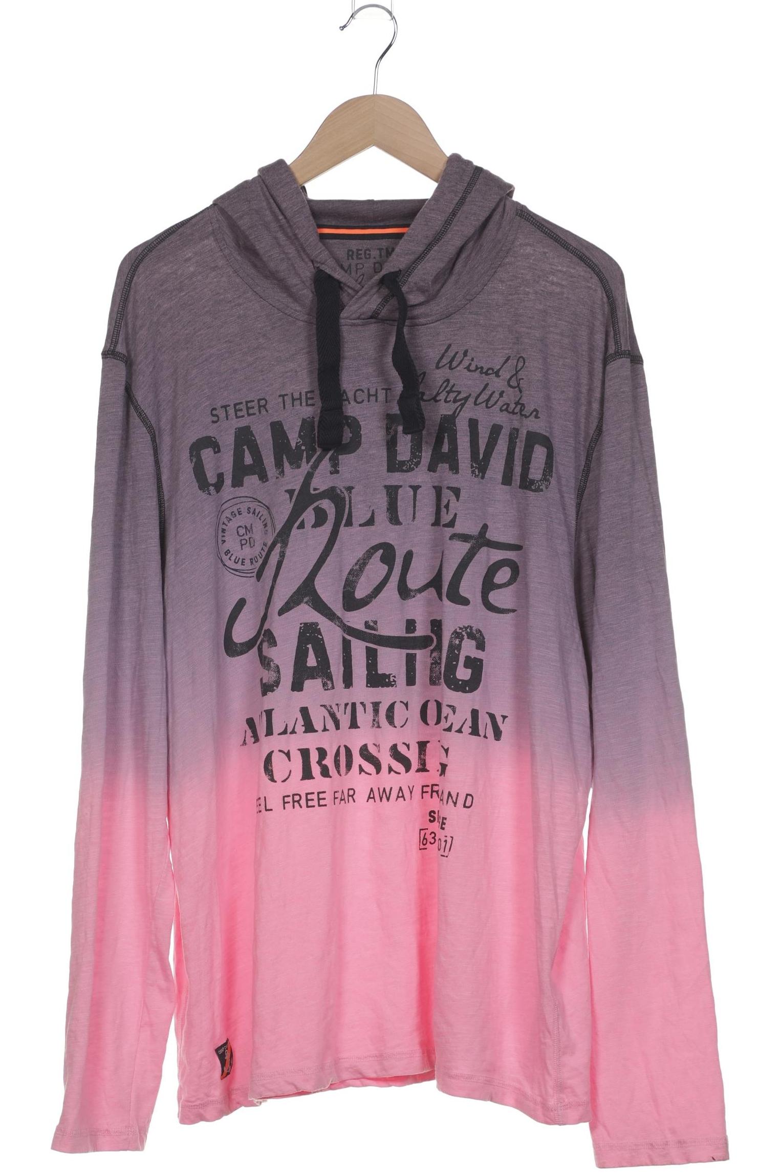 Thumbnail - Camp David Herren Langarmshirt, pink, Gr. 58
