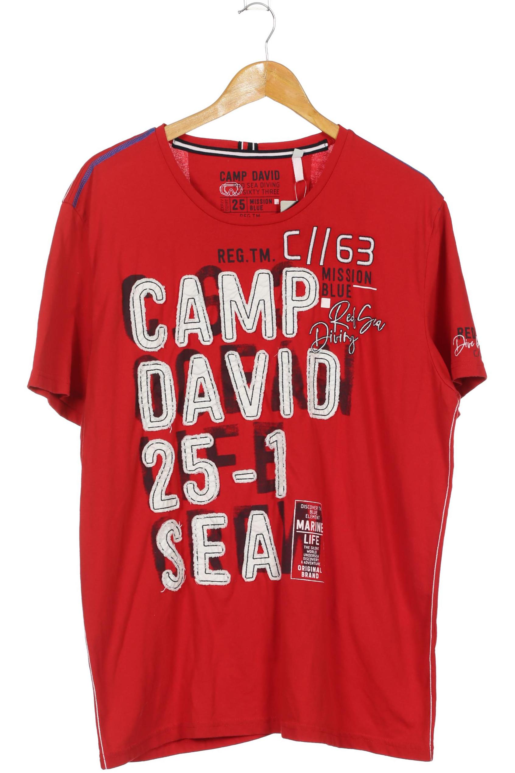 

Camp David Herren T-Shirt, rot, Gr.