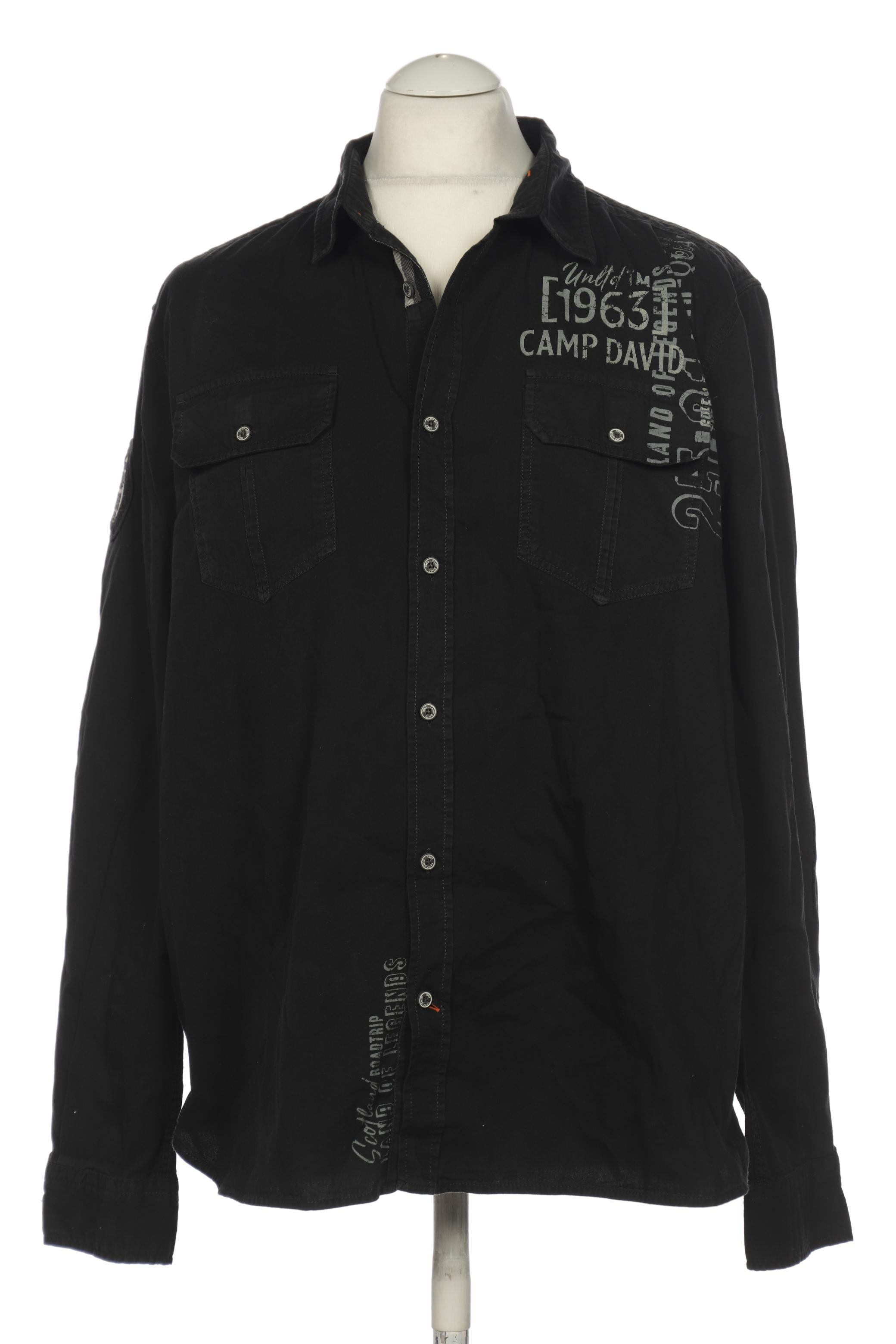 

Camp David Herren Hemd, schwarz