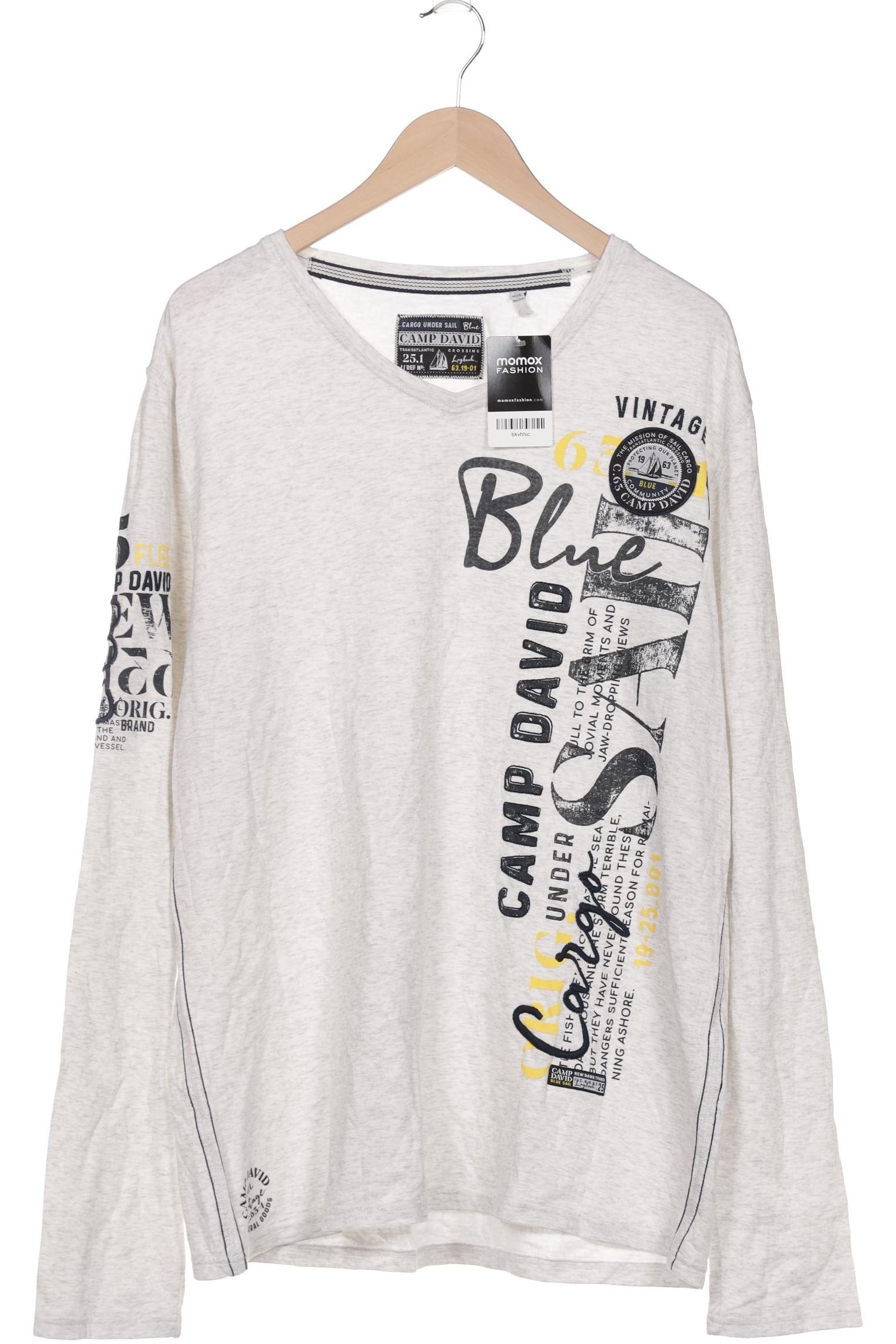 

Camp David Herren Langarmshirt, weiß, Gr. 56