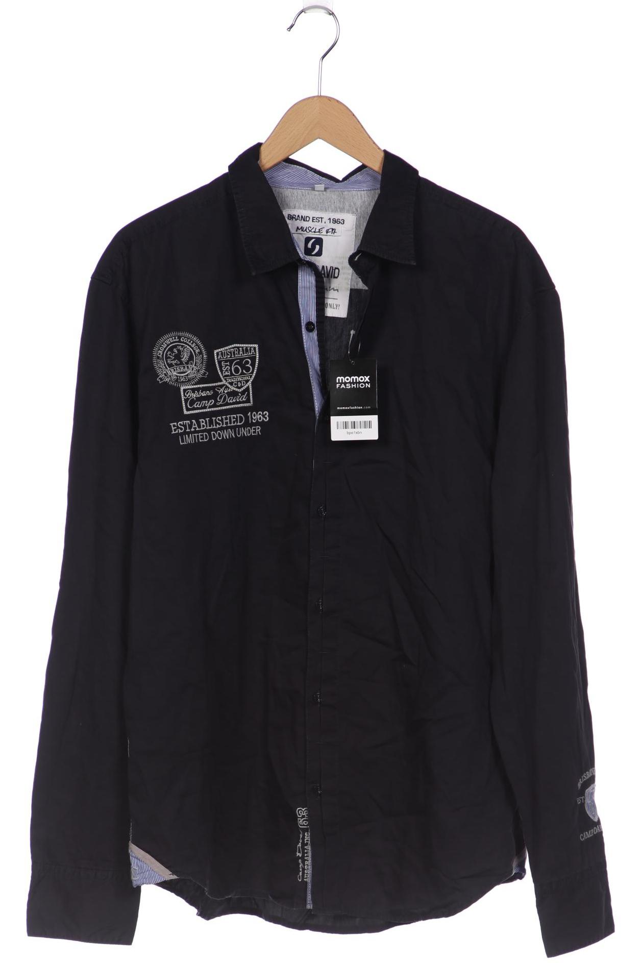 

Camp David Herren Hemd, schwarz