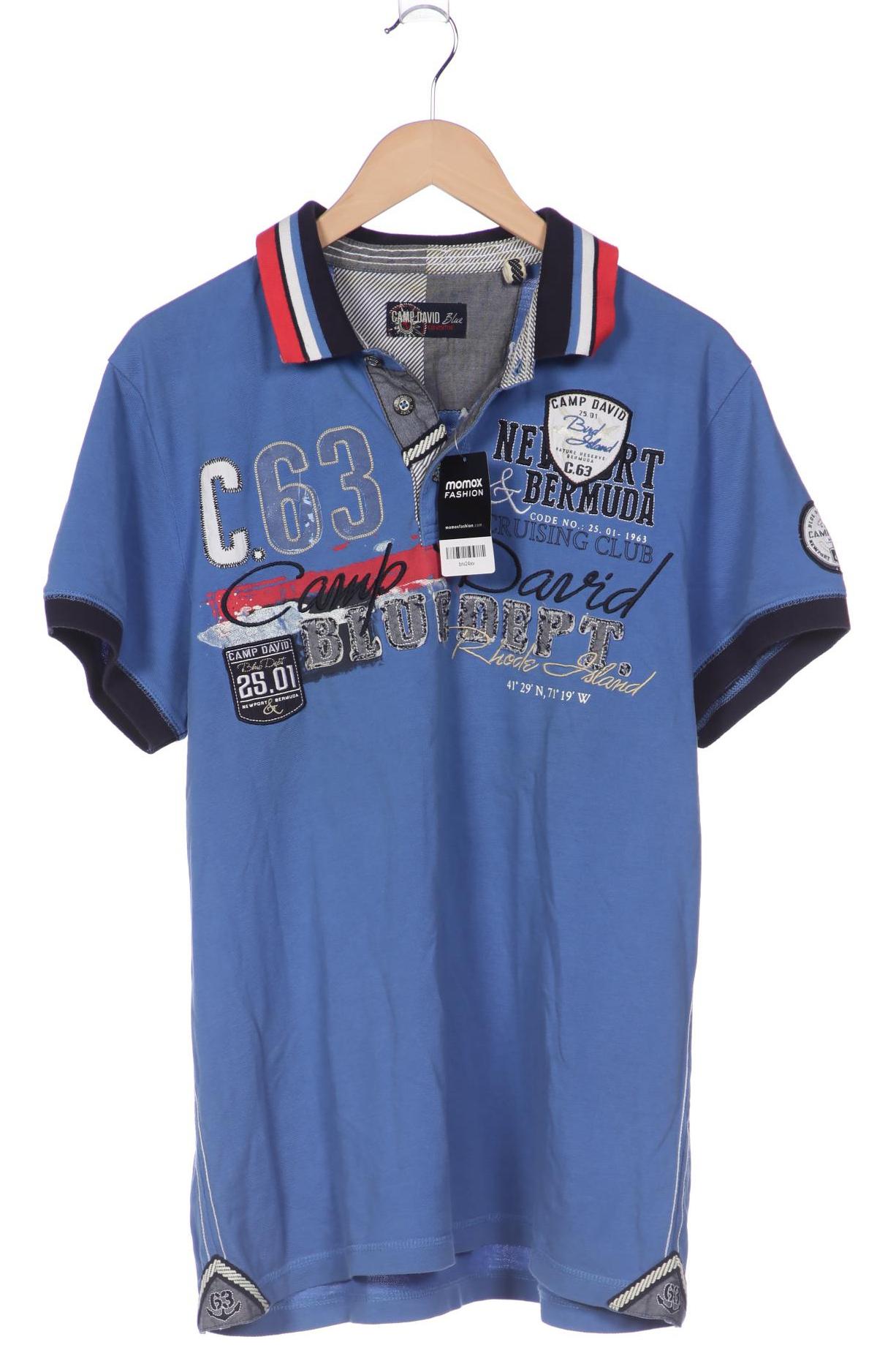 

Camp David Herren Poloshirt, blau