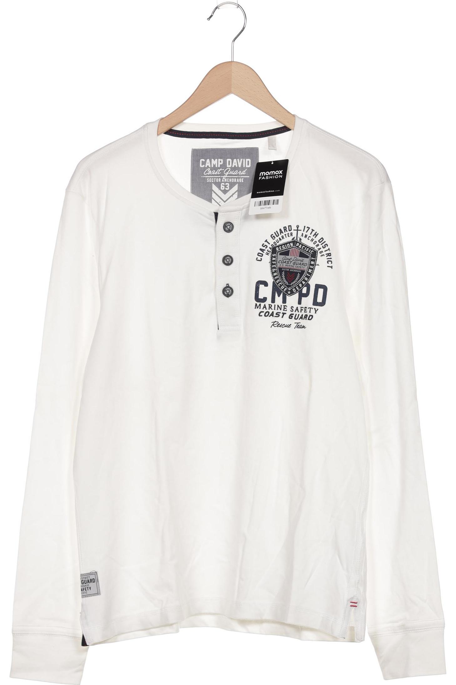 

Camp David Herren Langarmshirt, cremeweiß, Gr. 48