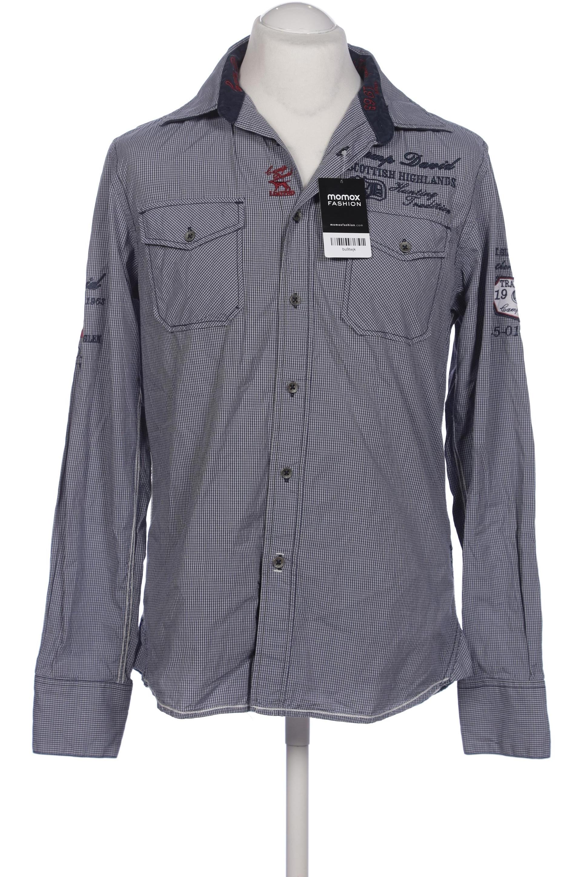 Thumbnail - Camp David Herren Hemd, marineblau, Gr. 48