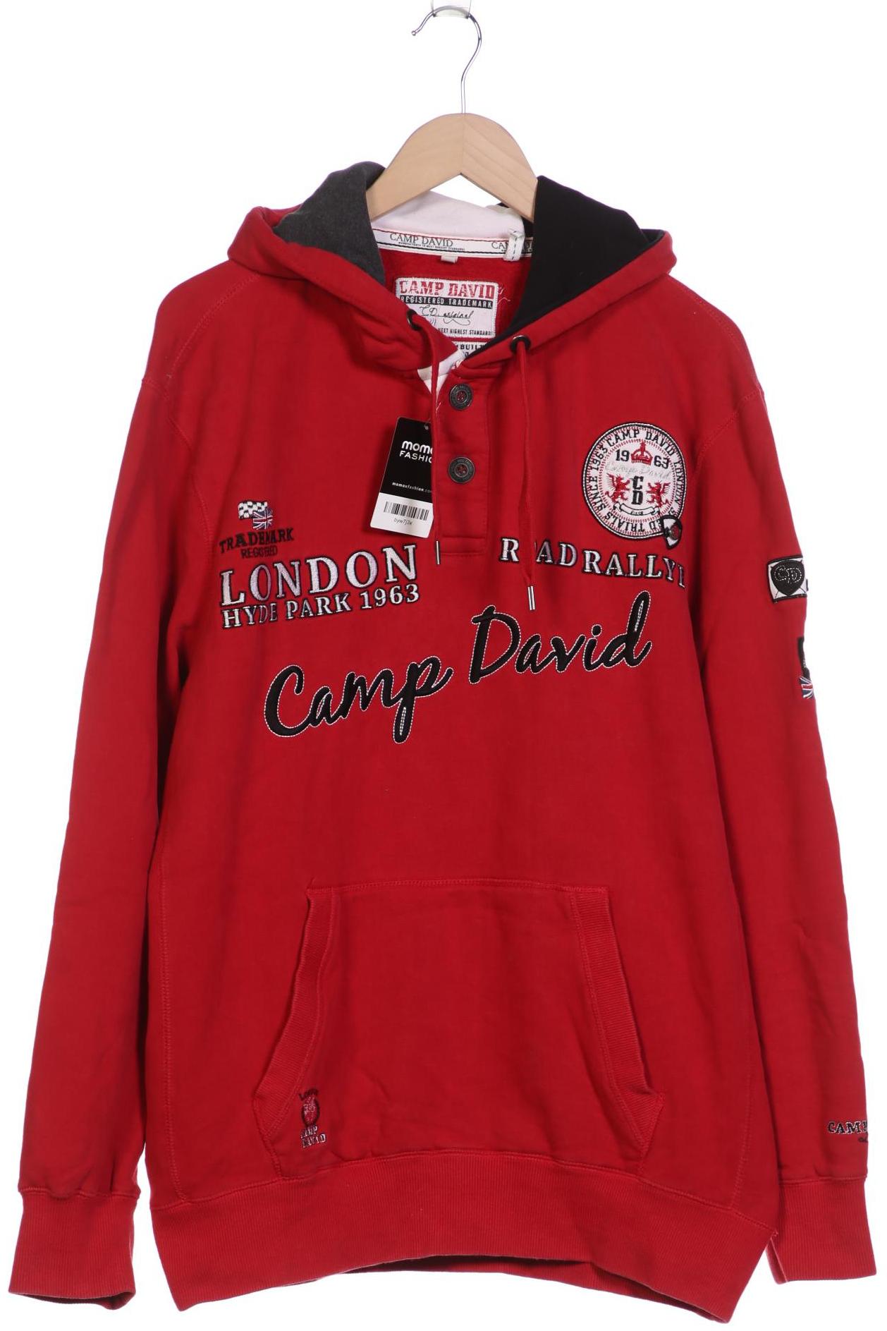 

Camp David Herren Kapuzenpullover, rot, Gr. 54