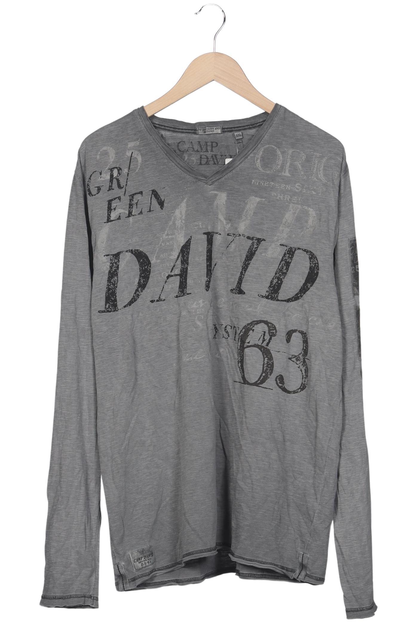 

Camp David Herren Langarmshirt, grau, Gr. 56