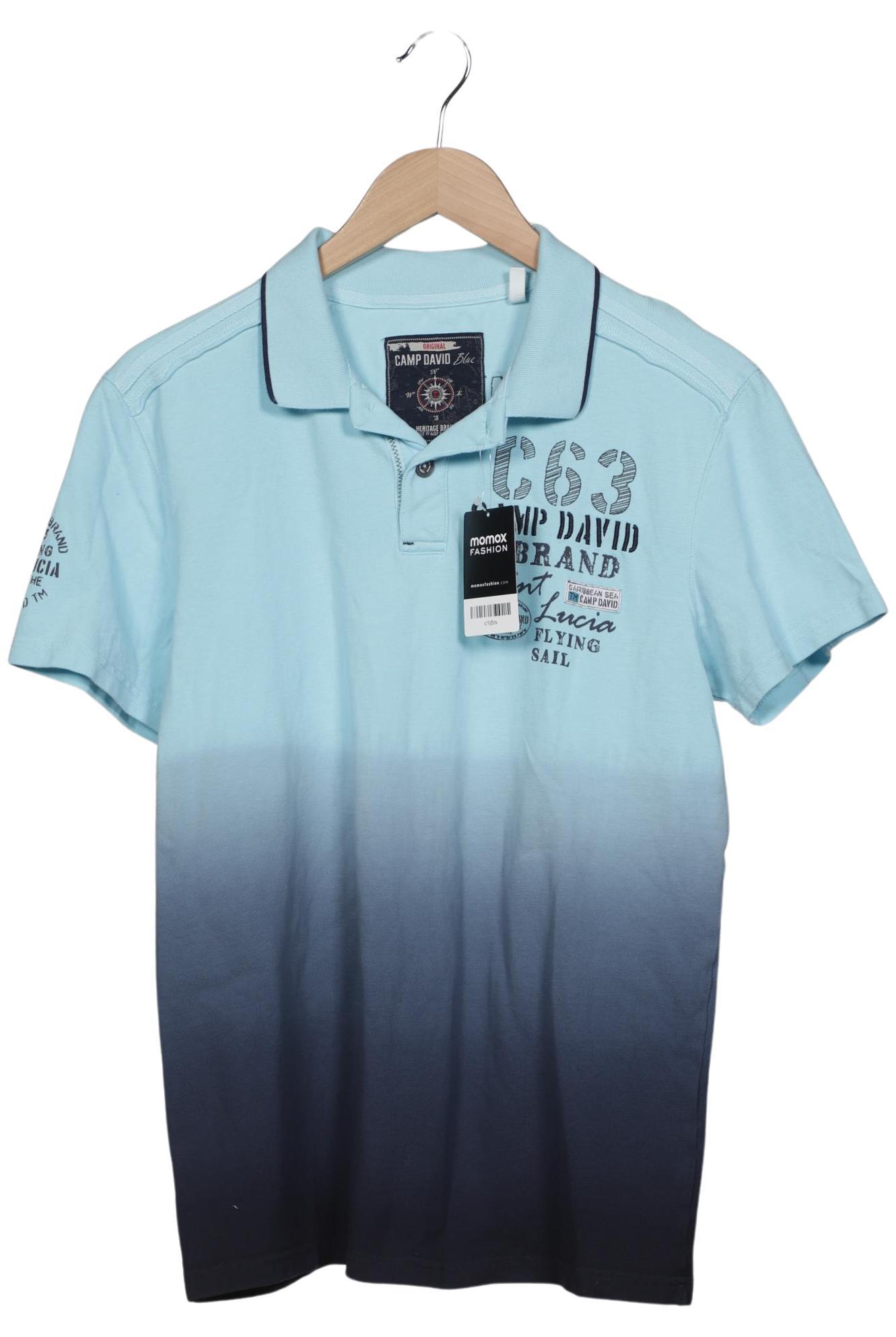 

Camp David Herren Poloshirt, hellblau, Gr. 48
