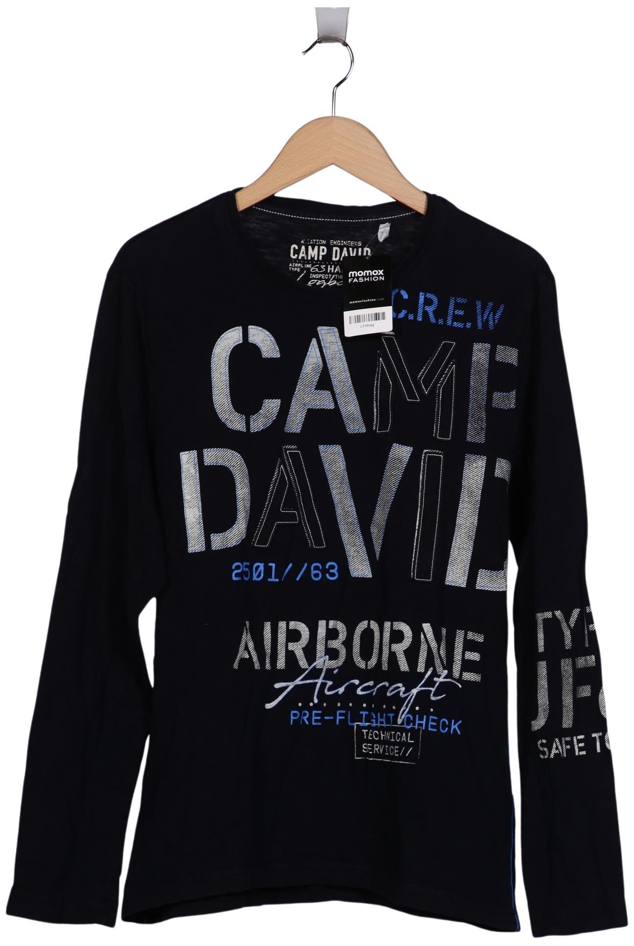 

Camp David Herren Langarmshirt, marineblau, Gr. 52