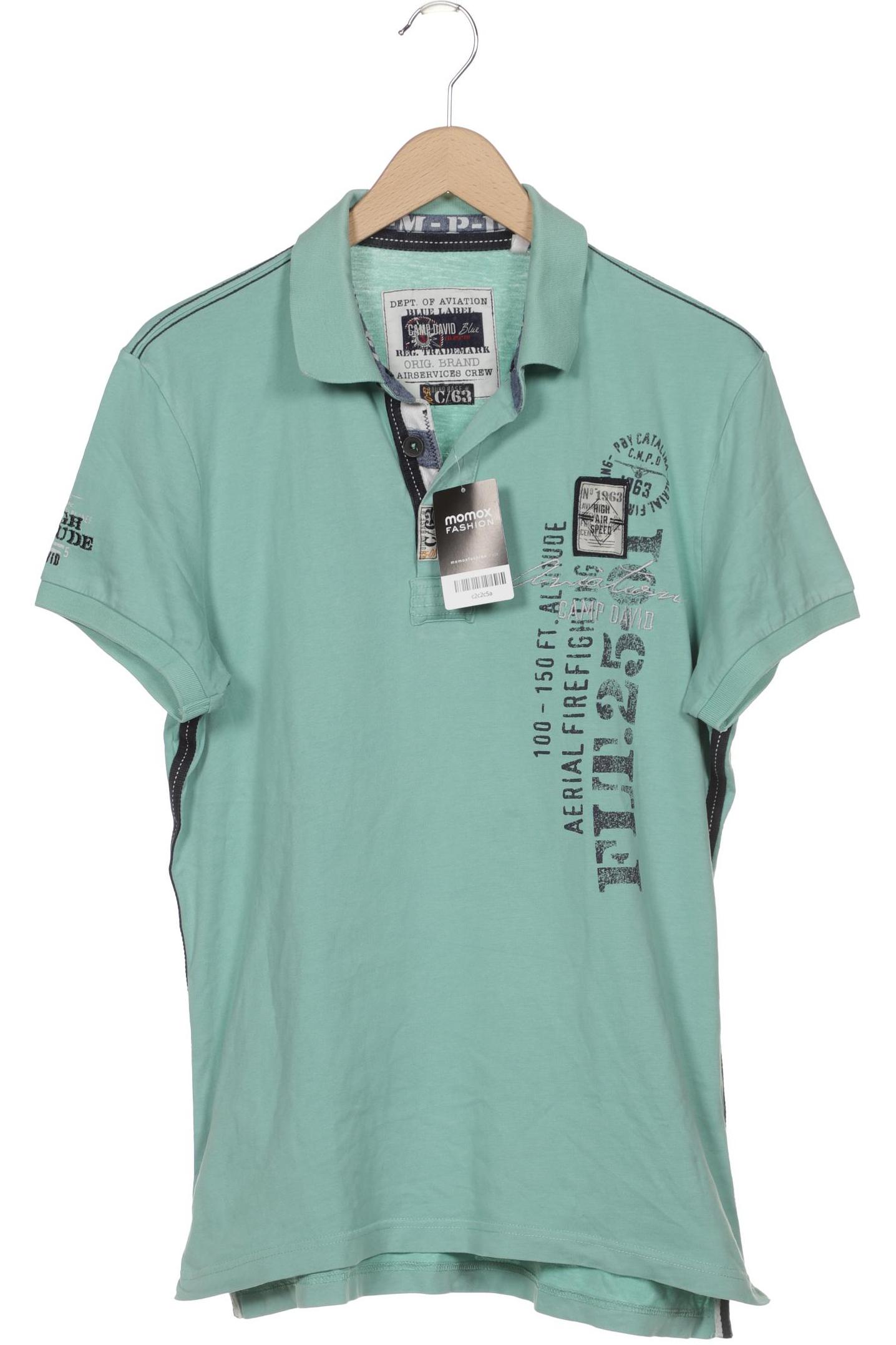 

Camp David Herren Poloshirt, türkis, Gr. 52