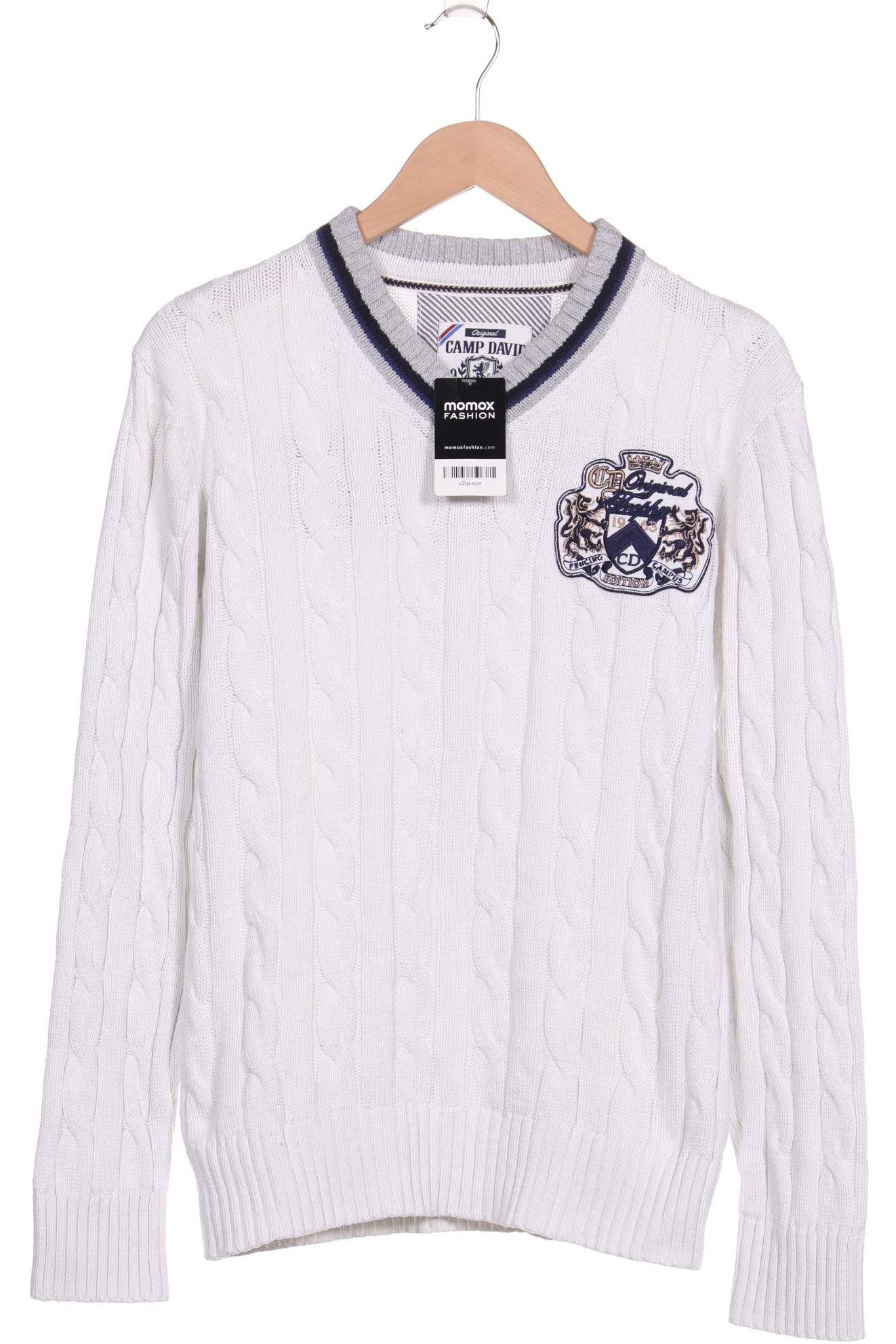 

Camp David Herren Pullover, weiß