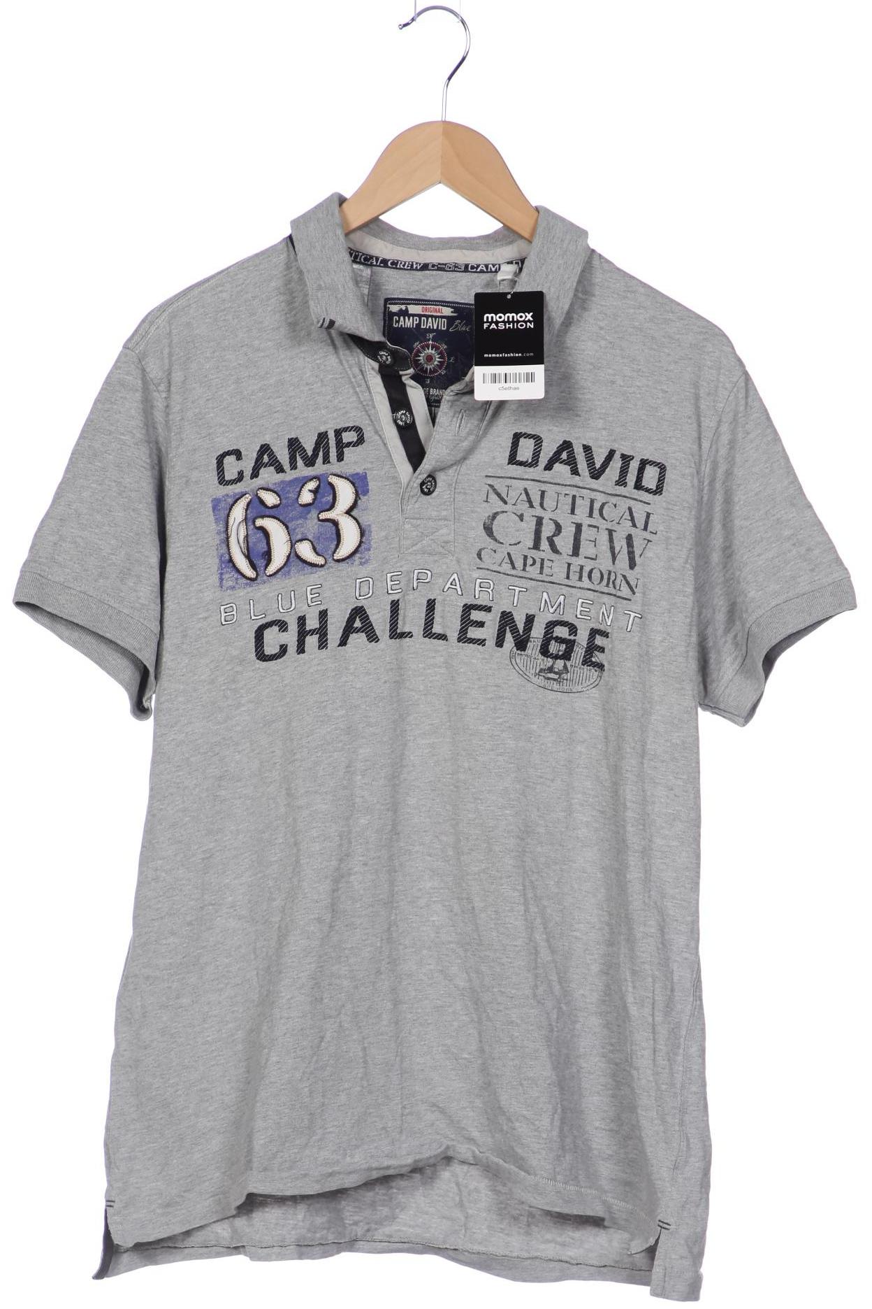 

Camp David Herren Poloshirt, grau