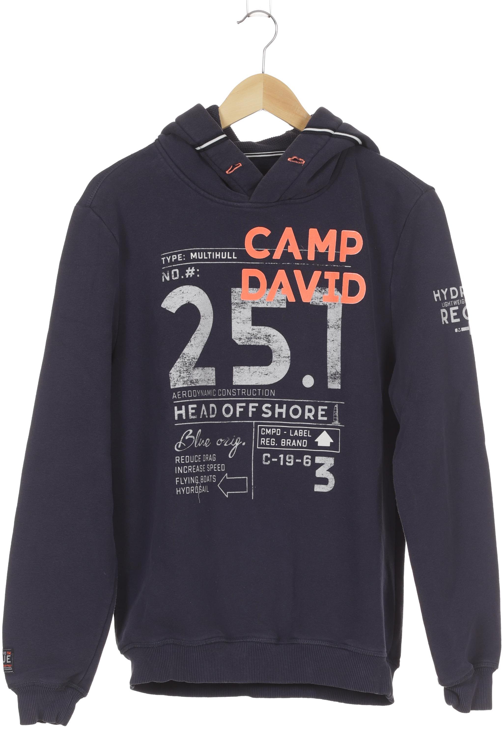 Thumbnail - Camp David Herren Kapuzenpullover, blau, Gr.