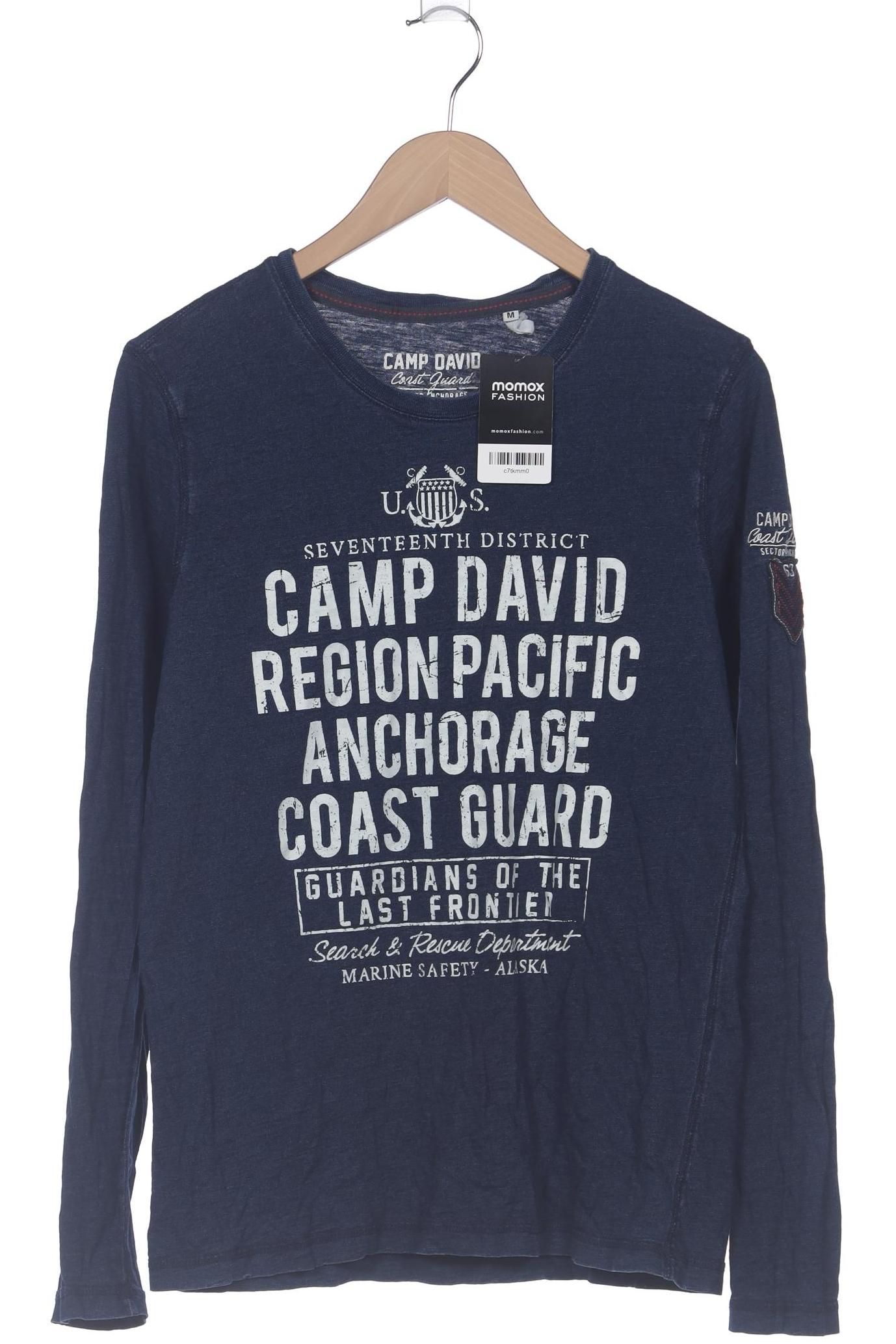 

Camp David Herren Langarmshirt, blau, Gr. 48
