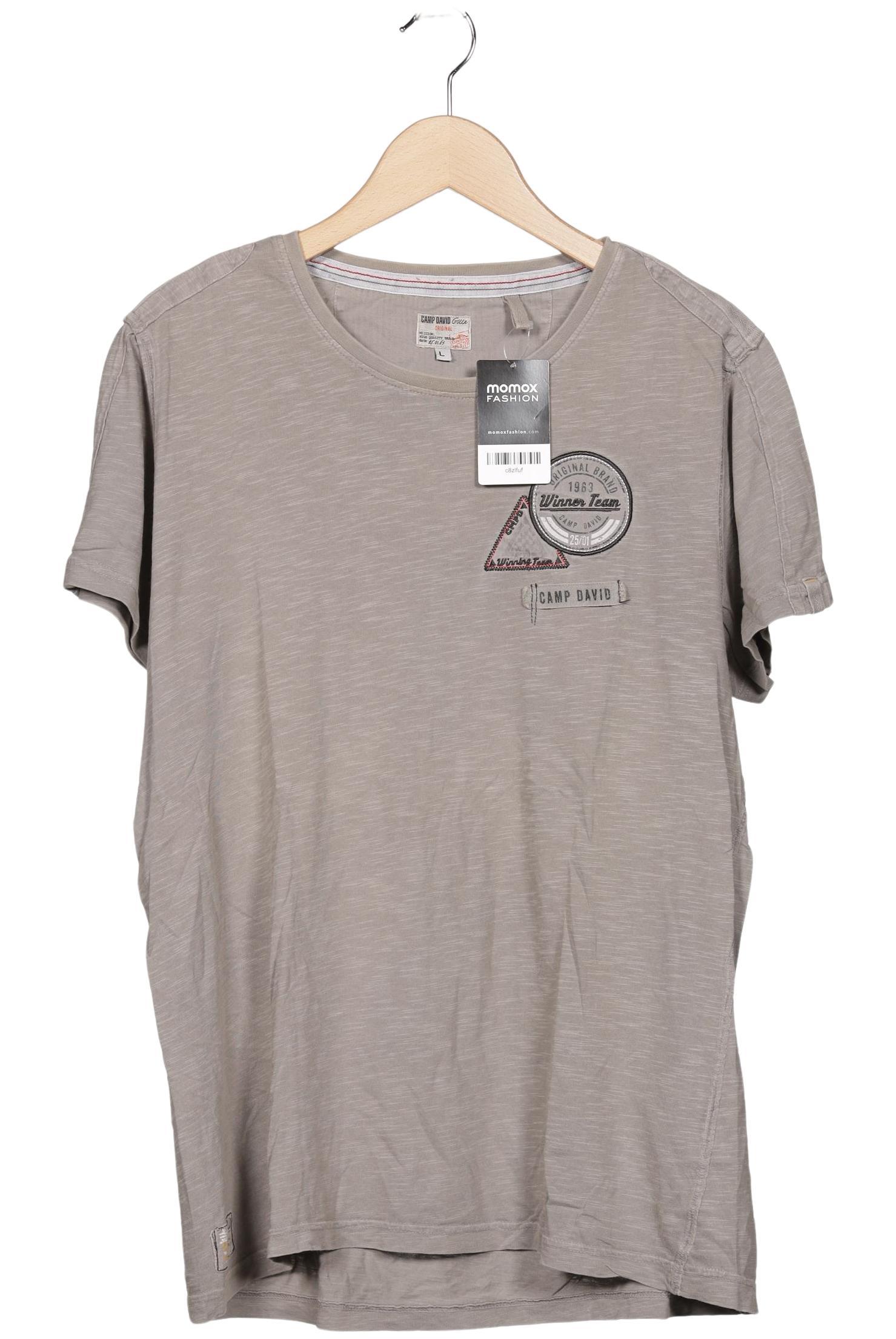 Thumbnail - Camp David Herren T-Shirt, grau, Gr. 52