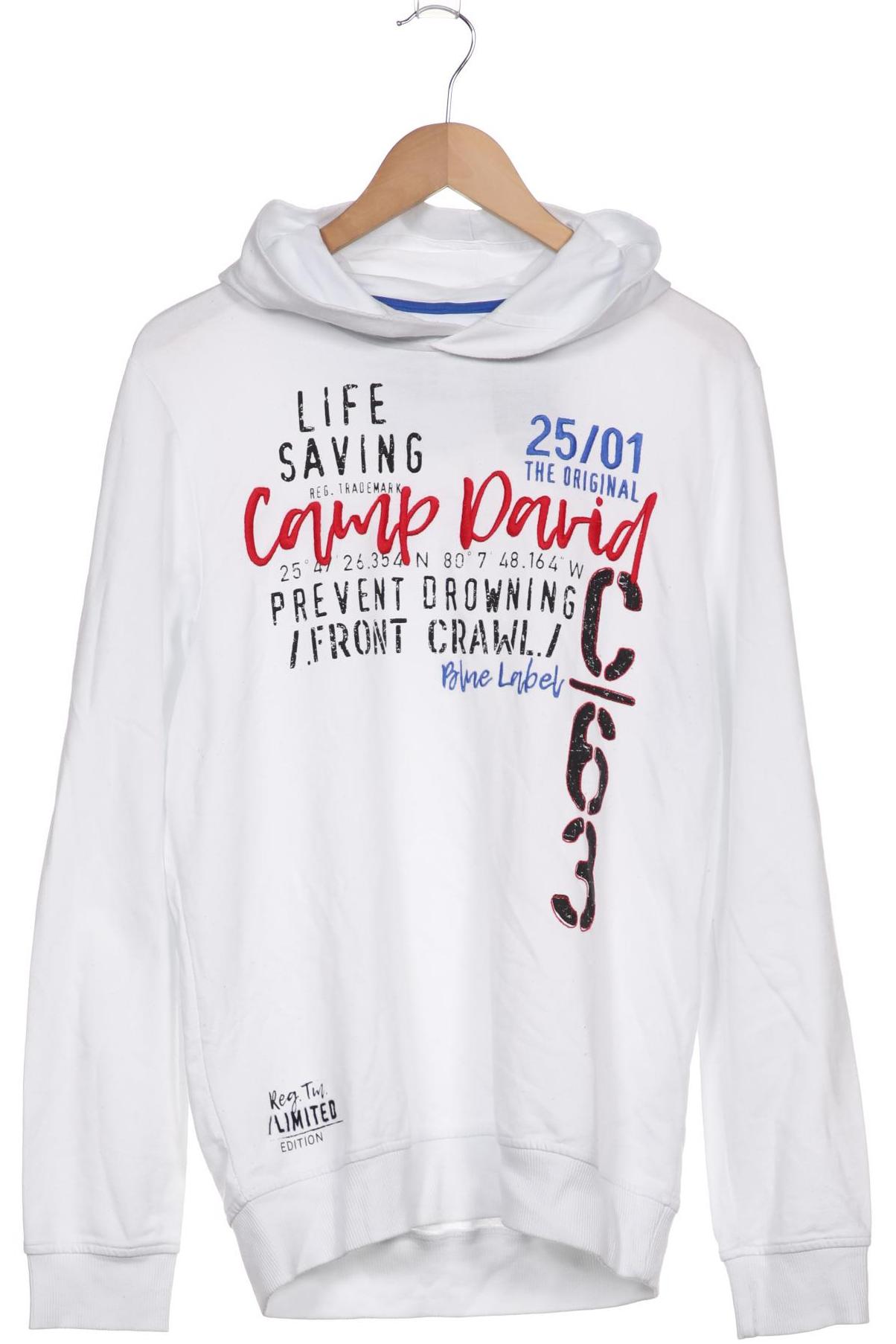 

Camp David Herren Kapuzenpullover, weiß, Gr. 48