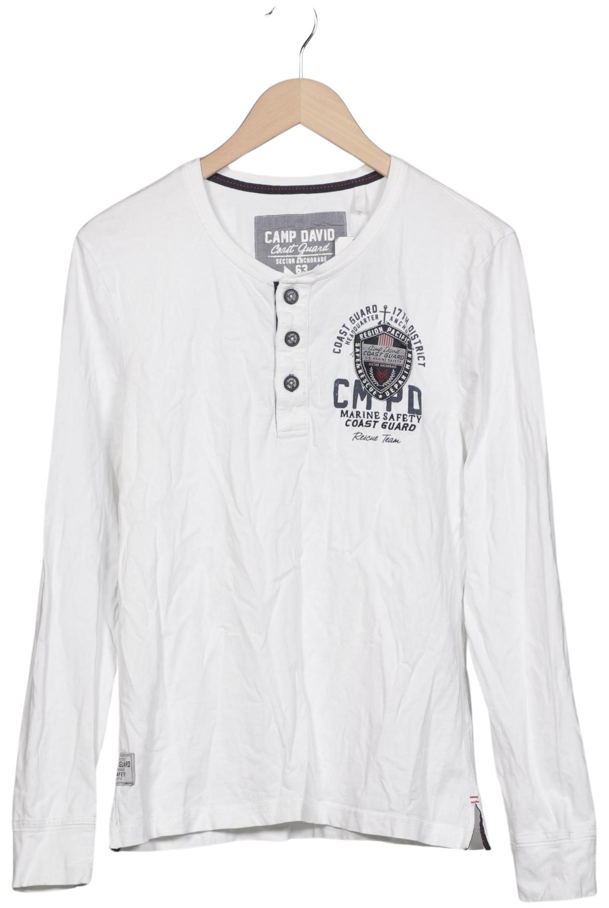 

Camp David Herren Langarmshirt, weiß, Gr. 46