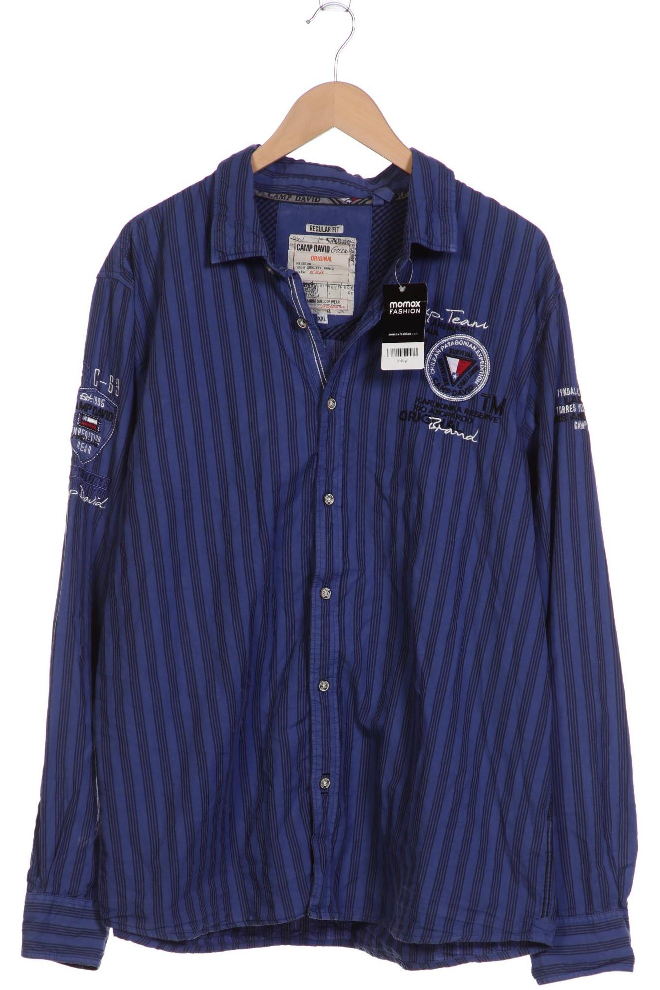 

Camp David Herren Hemd, blau