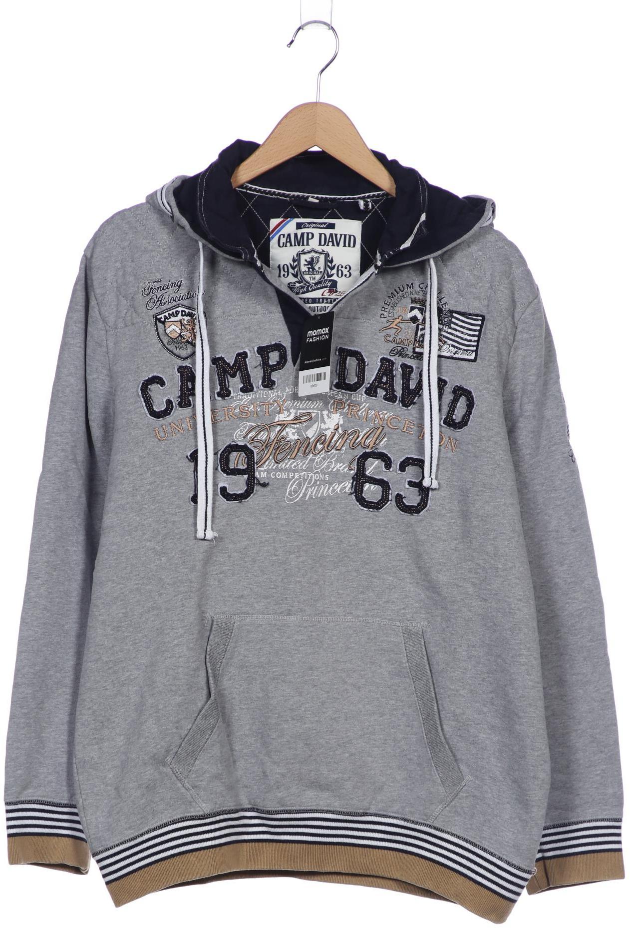 

Camp David Herren Kapuzenpullover, grau, Gr. 54