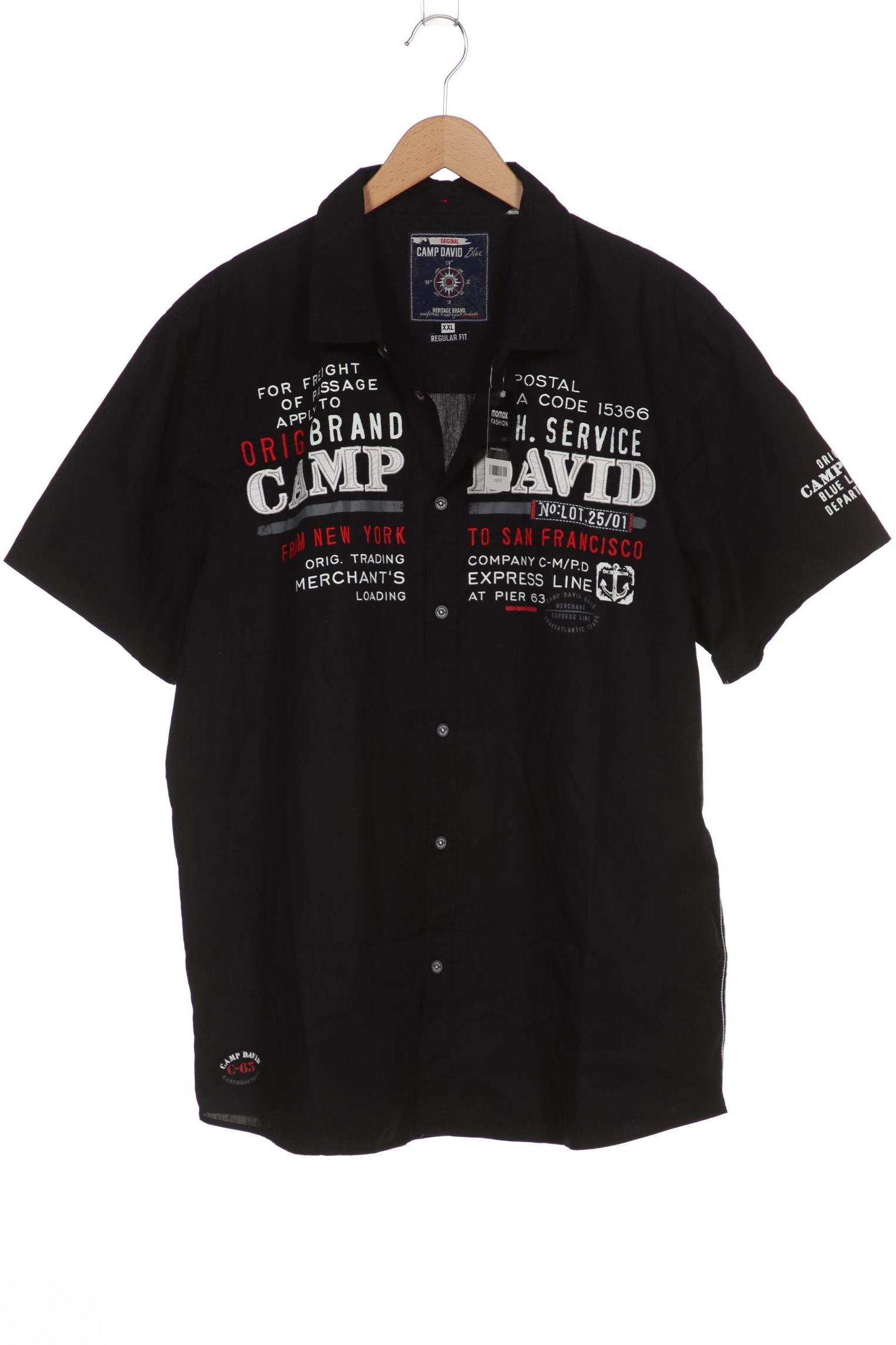 

Camp David Herren Hemd, schwarz