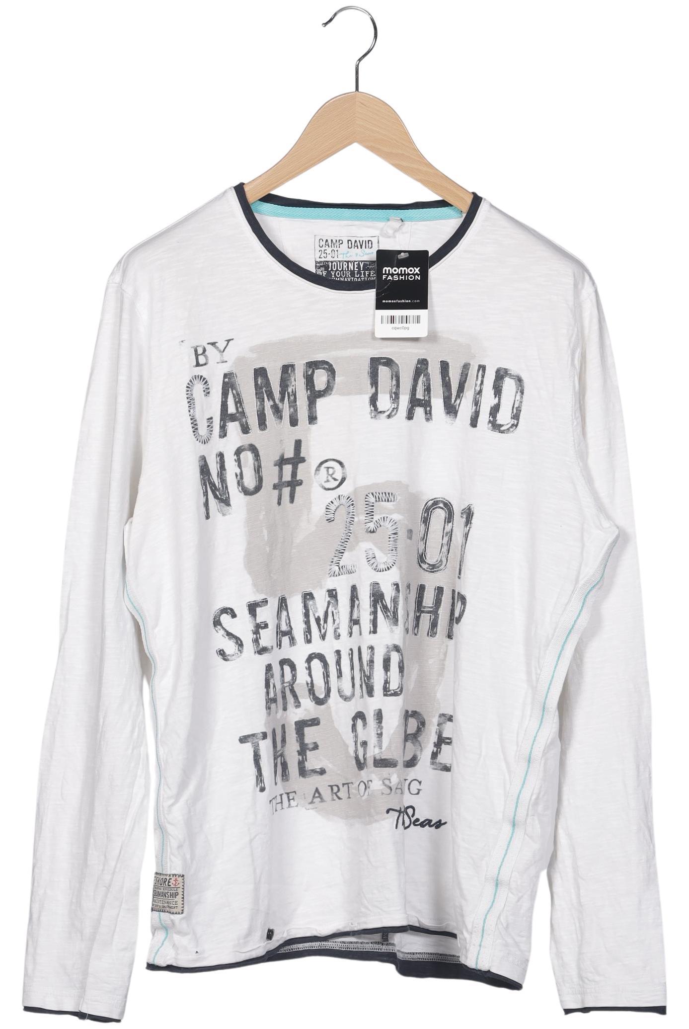 

Camp David Herren Langarmshirt, weiß, Gr. 54