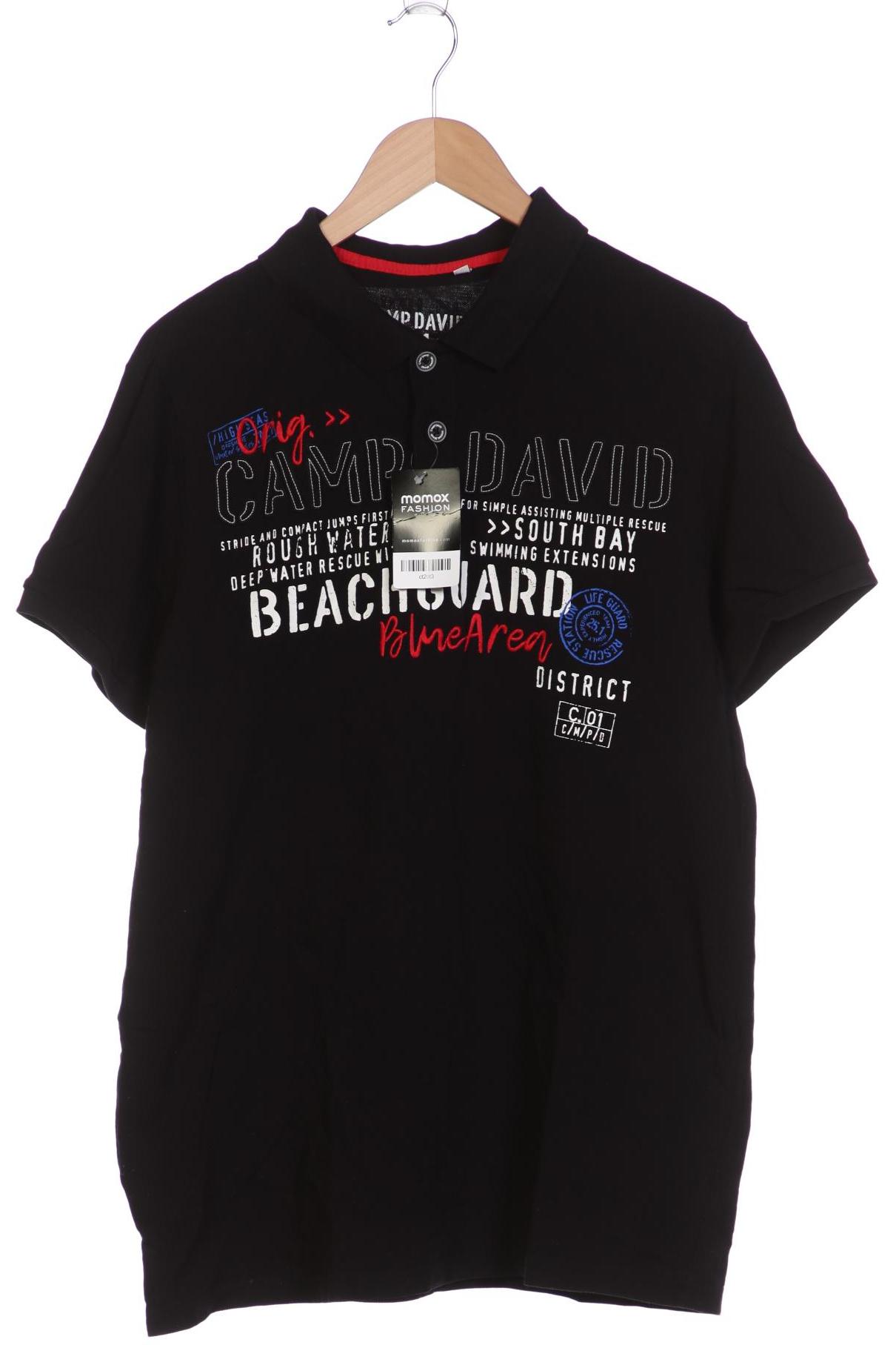 

Camp David Herren Poloshirt, schwarz