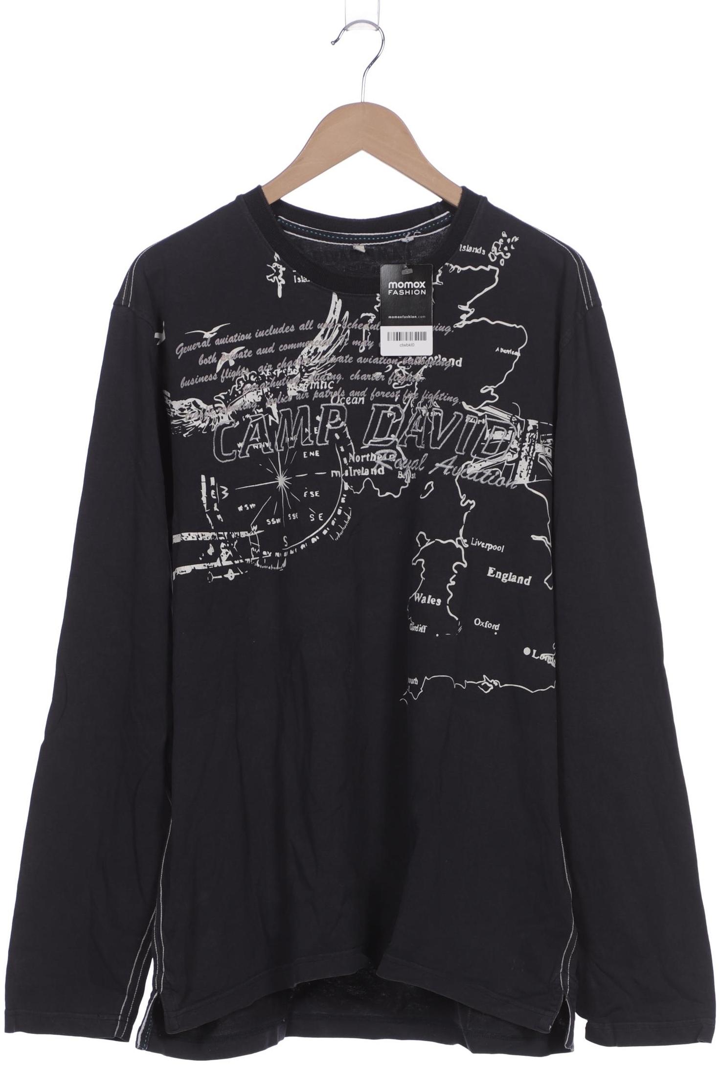 Thumbnail - Camp David Herren Langarmshirt, marineblau, Gr. 56