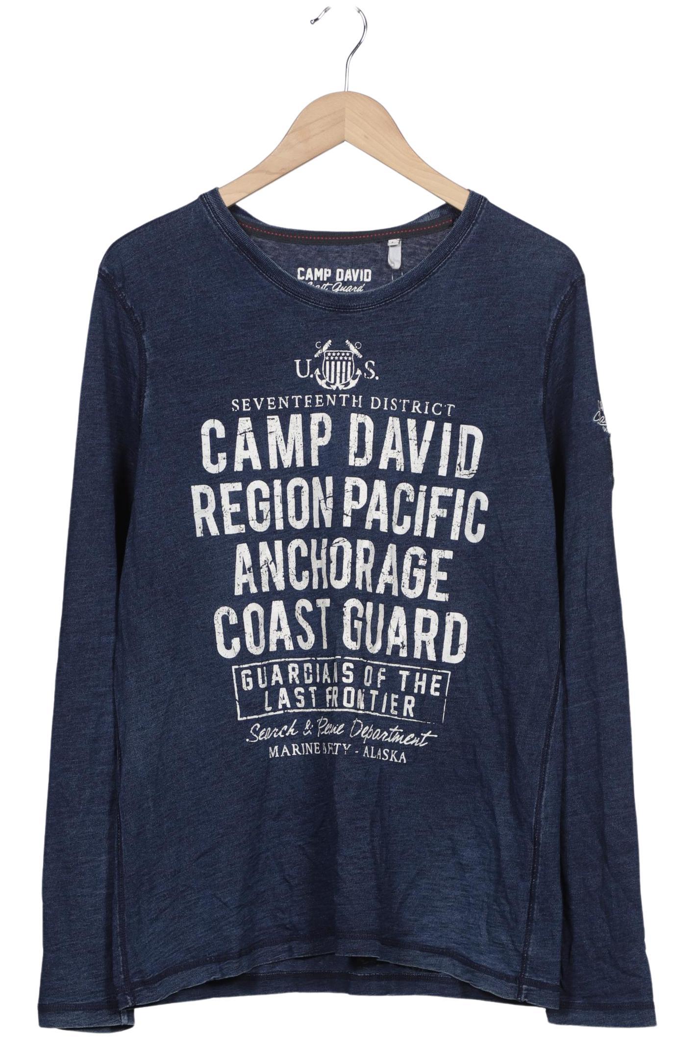 Thumbnail - Camp David Herren Langarmshirt, marineblau, Gr. 52