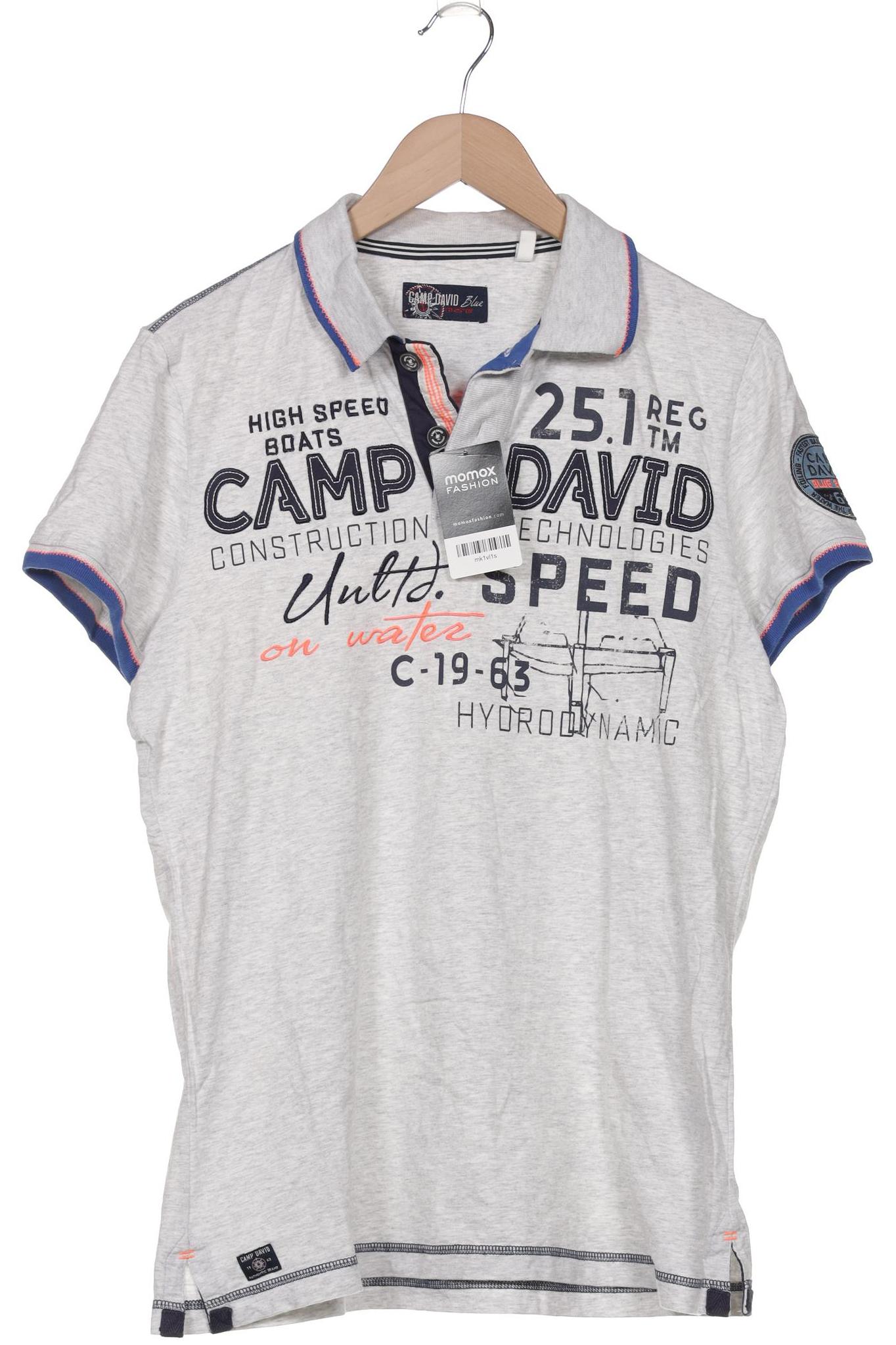 

Camp David Herren Poloshirt, grau, Gr. 48