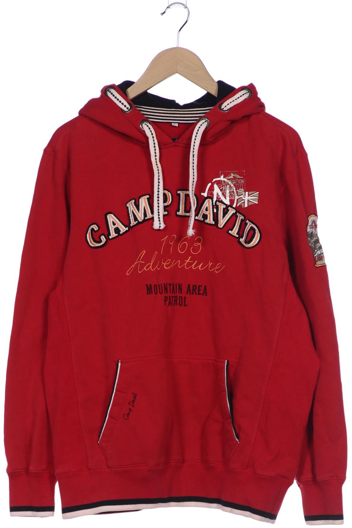 

Camp David Herren Kapuzenpullover, rot, Gr. 52