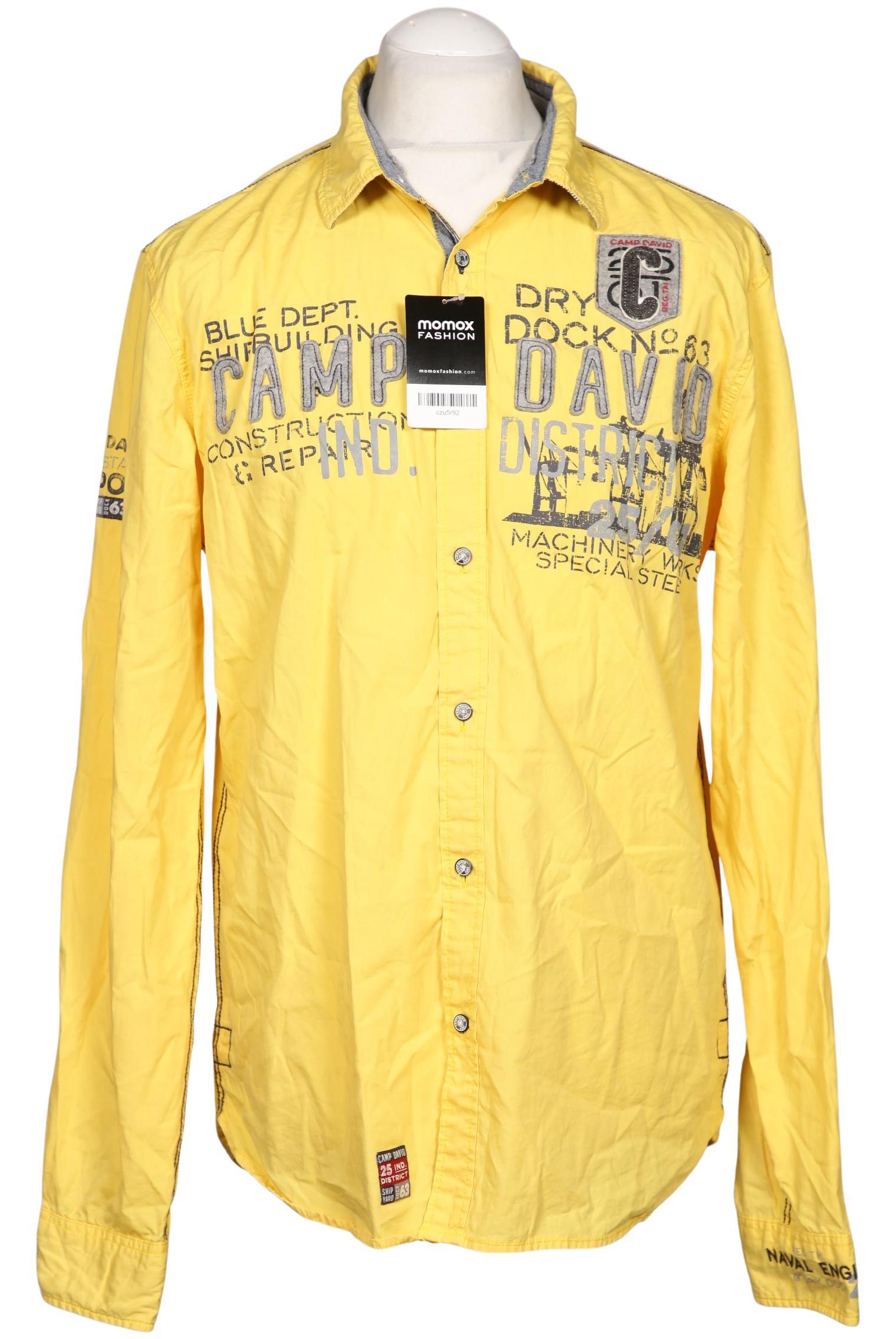 

Camp David Herren Hemd, gelb, Gr. 48