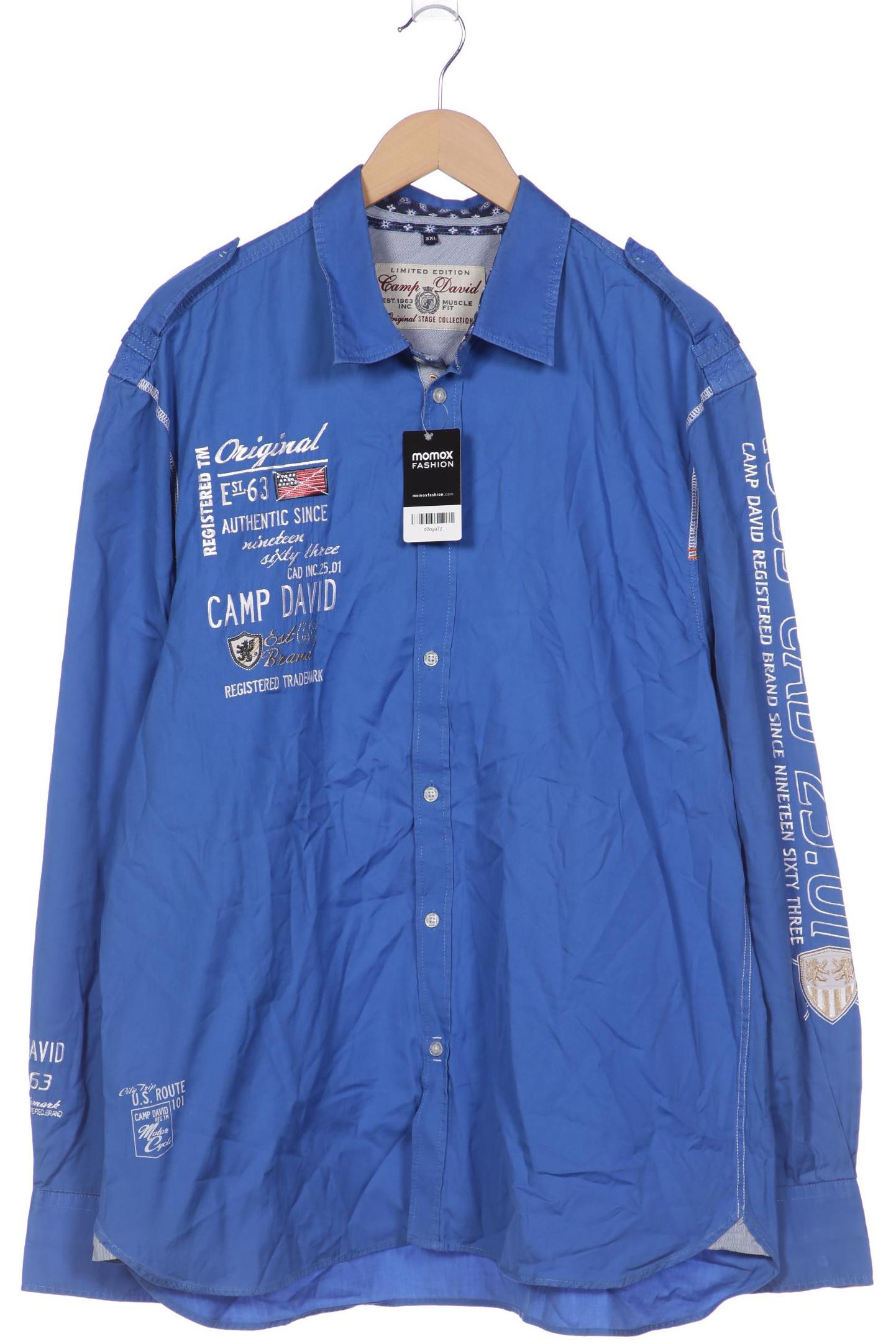 

Camp David Herren Hemd, blau