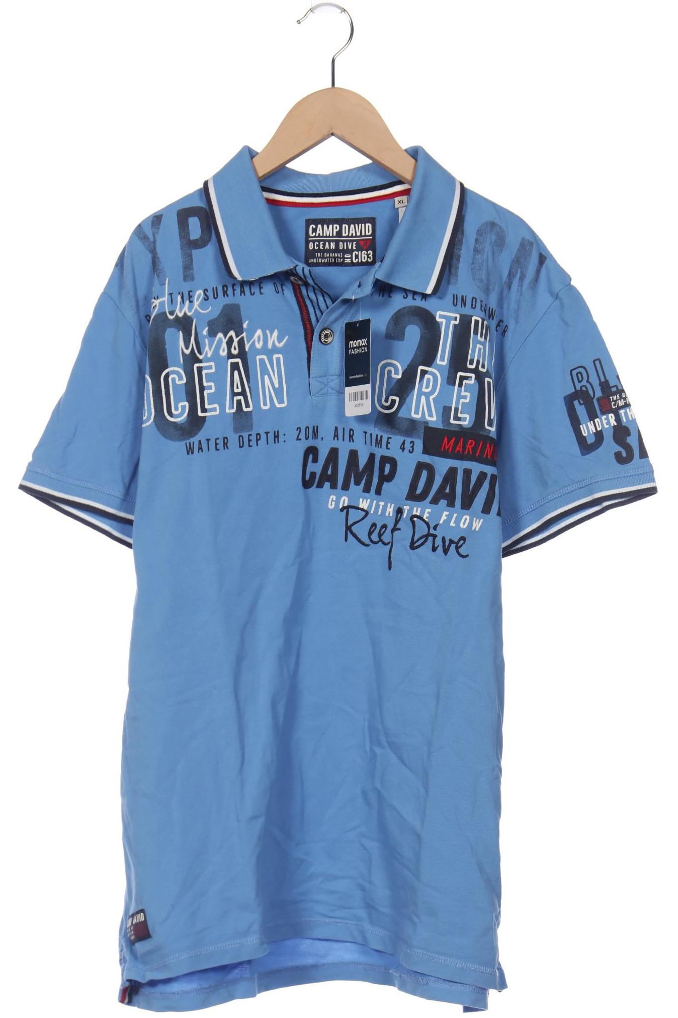 

Camp David Herren Poloshirt, blau, Gr. 54