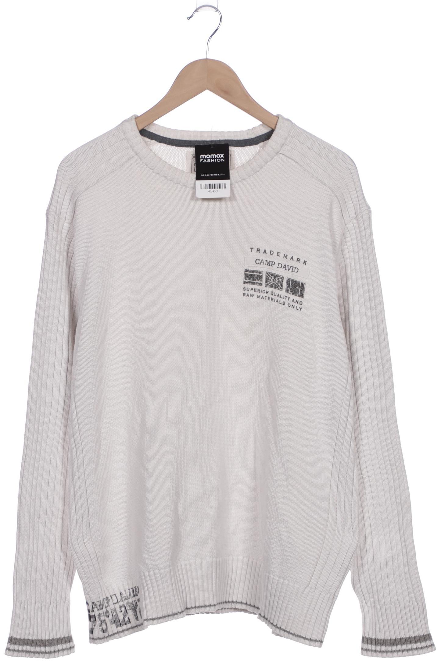 

Camp David Herren Pullover, weiß, Gr. 58