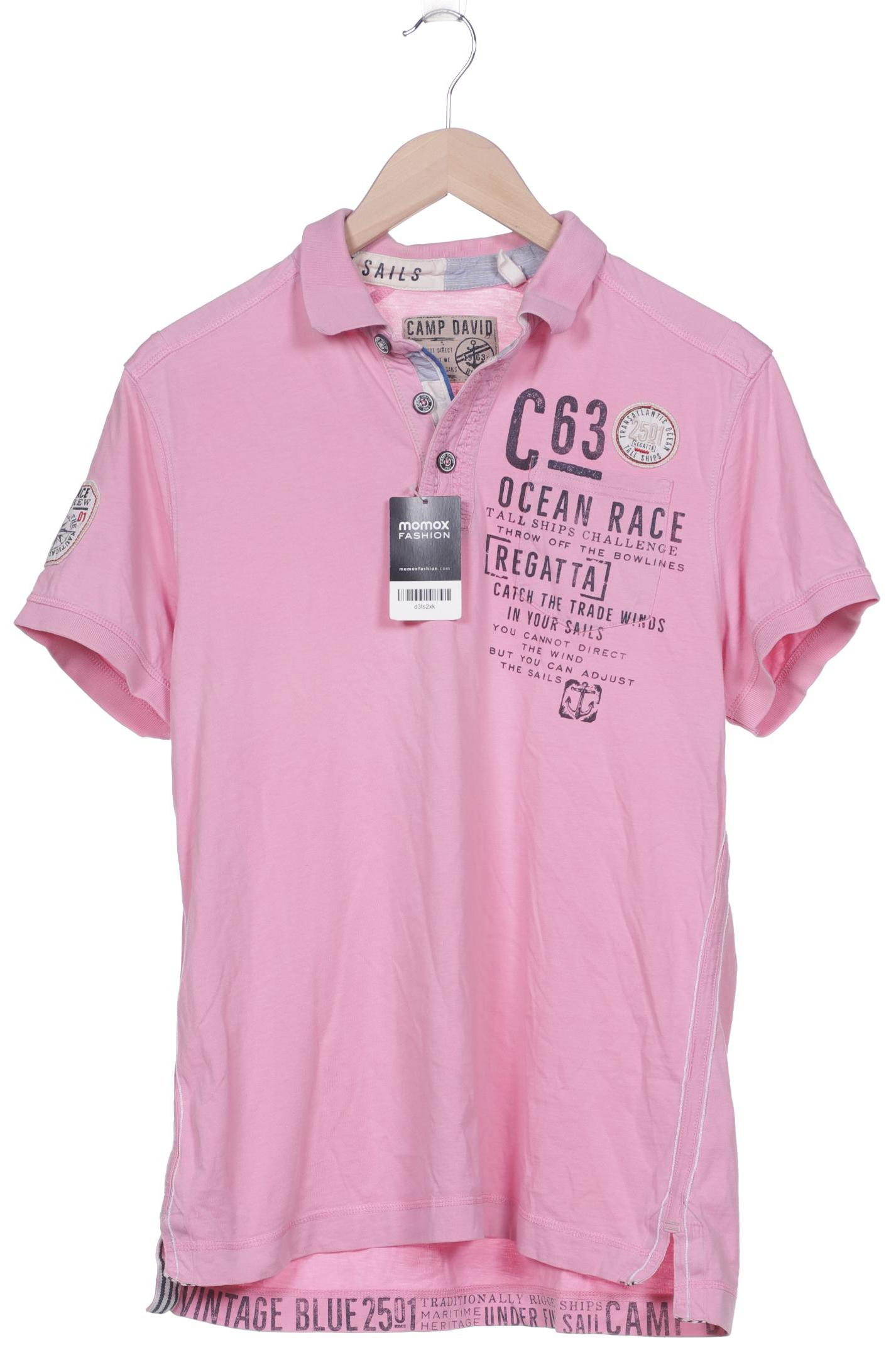 

Camp David Herren Poloshirt, pink, Gr. 52