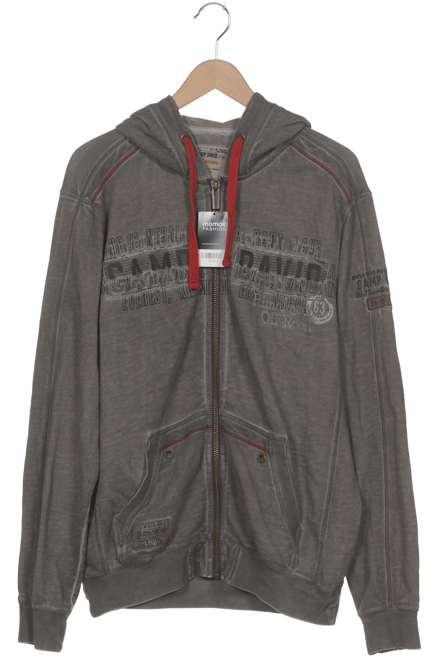 

Camp David Herren Kapuzenpullover, grau, Gr. 52