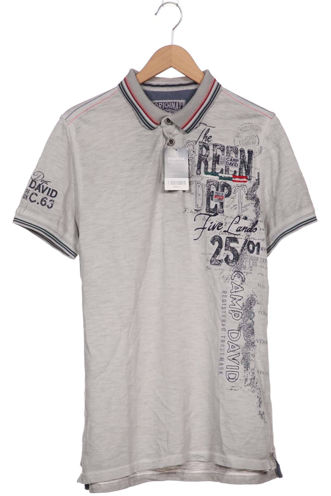 

Camp David Herren Poloshirt, grau